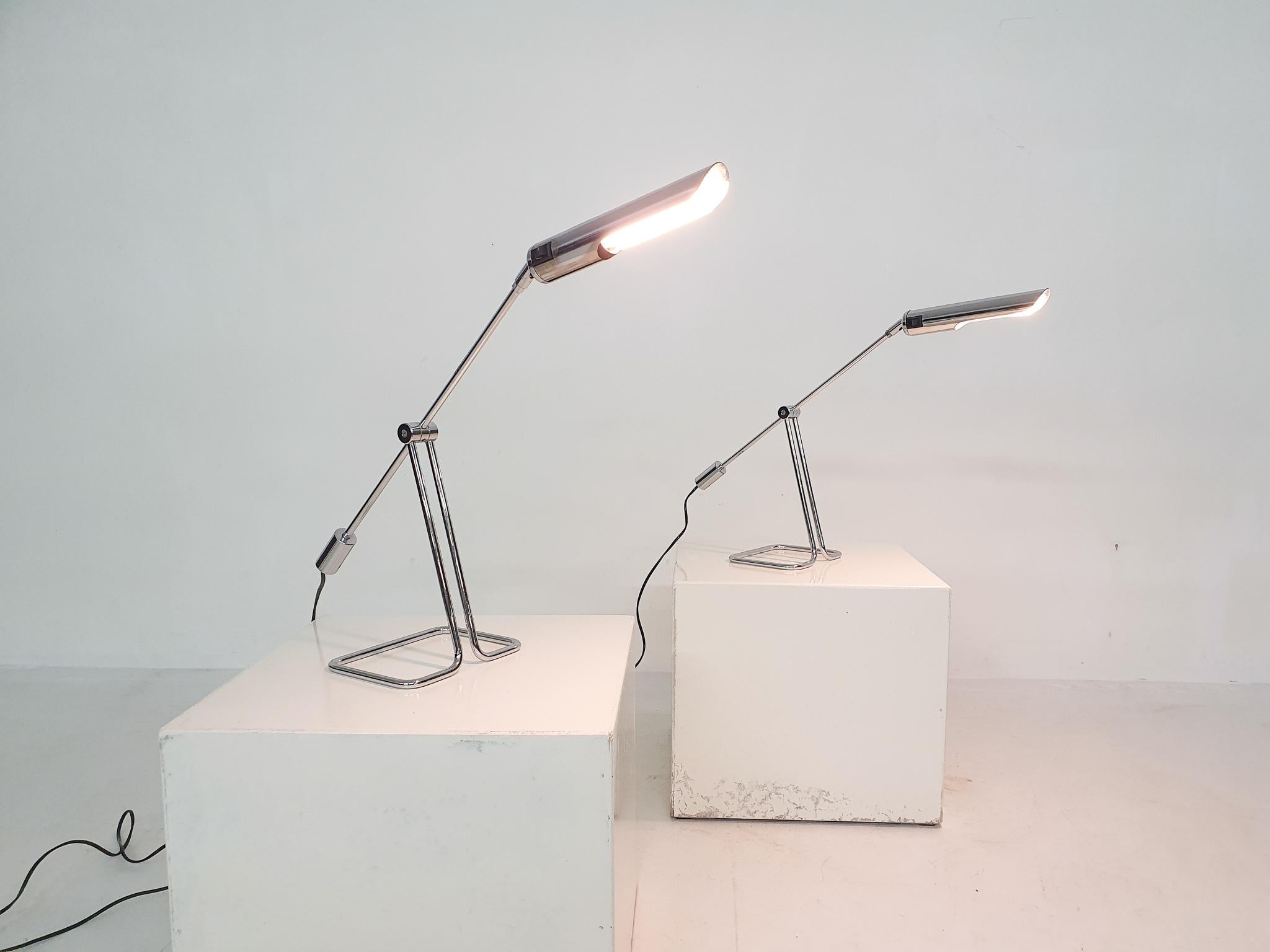 Set of Two Abo Randers Desk Lights, Denmark 1970's 3