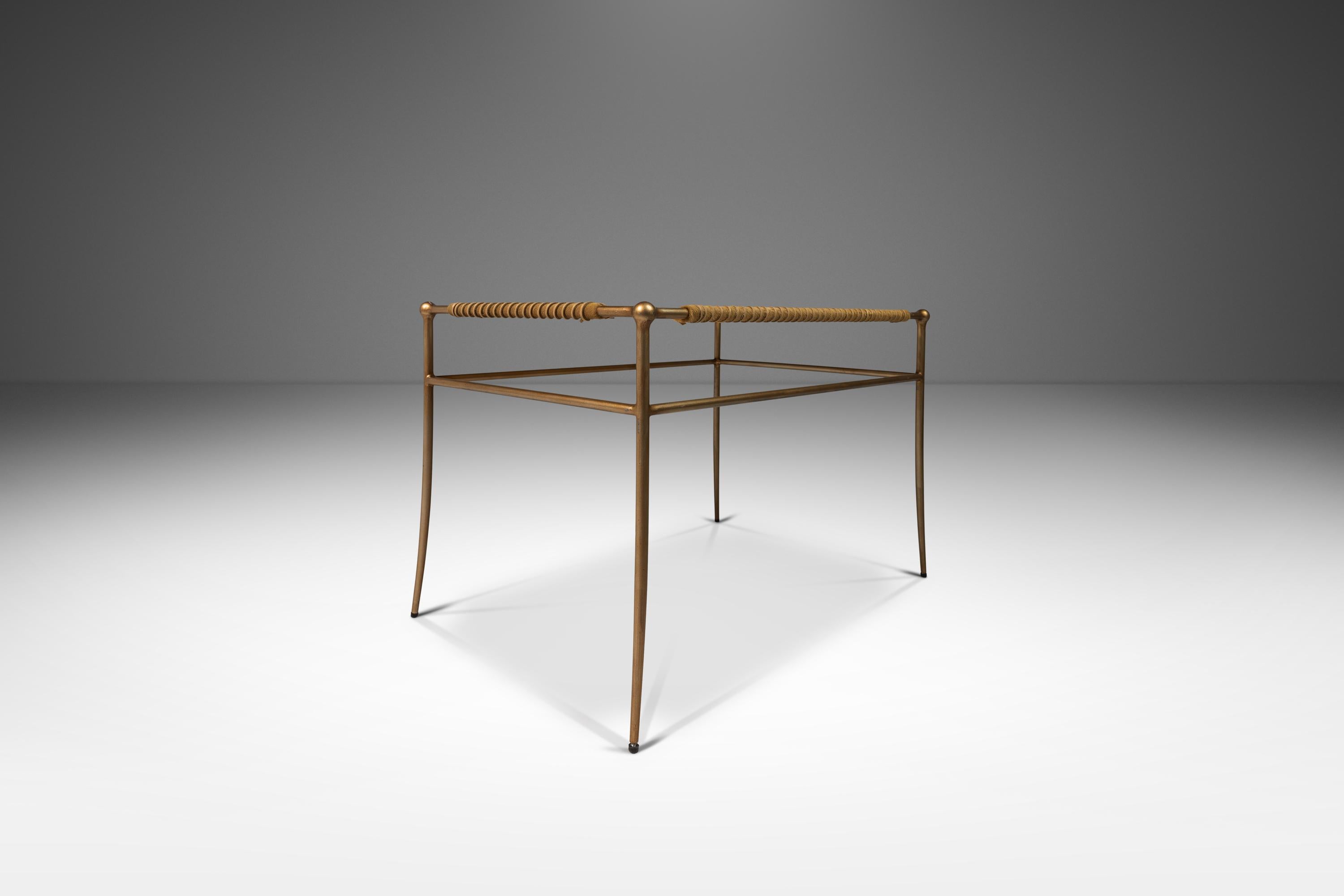 Set of Two Accent Benches in Leather After T.H. Robsjohn-Gibbings, USA, c. 1980s For Sale 5