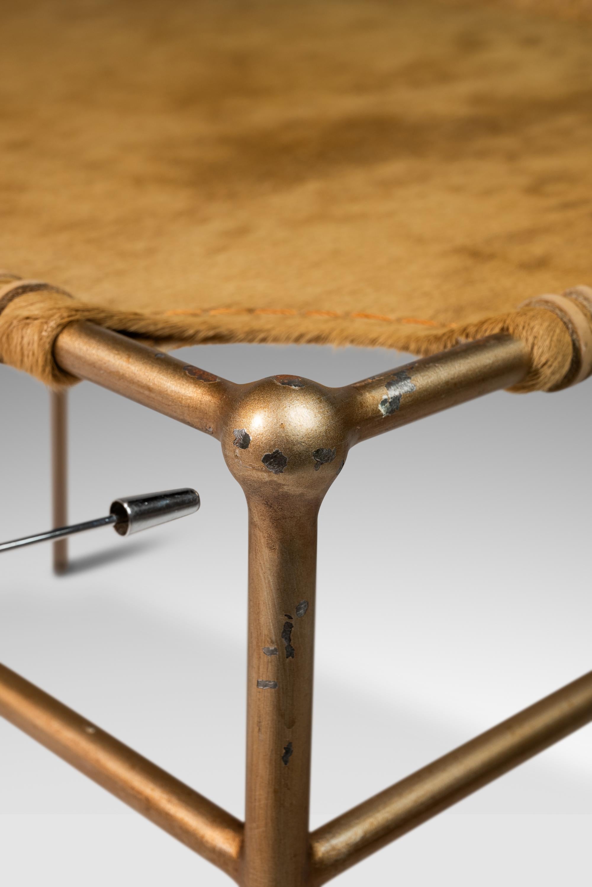 Set of Two Accent Benches in Leather After T.H. Robsjohn-Gibbings, USA, c. 1980s For Sale 11