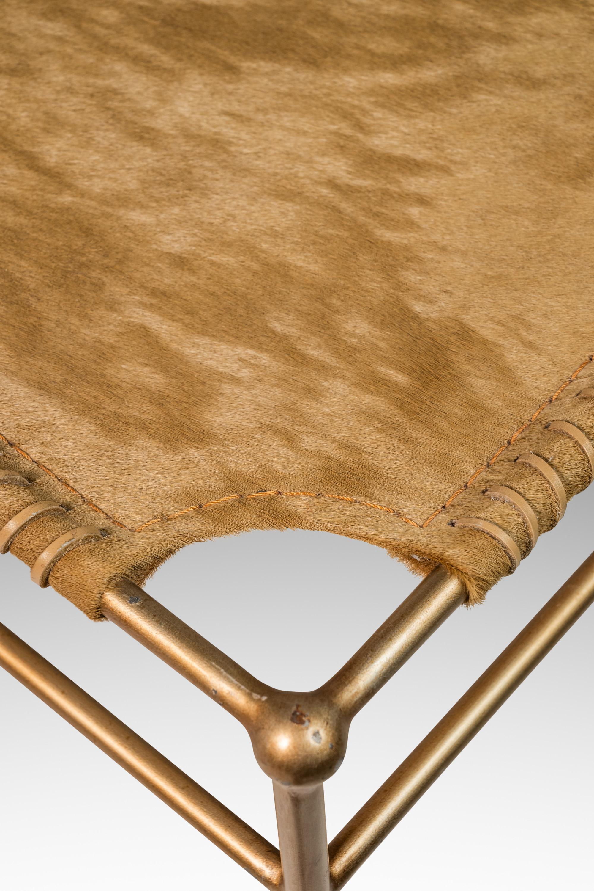 Set of Two Accent Benches in Leather After T.H. Robsjohn-Gibbings, USA, c. 1980s For Sale 12