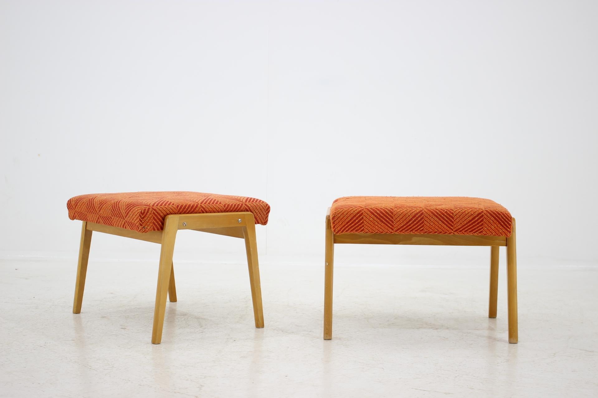 Set of Two Adjustable Armchairs with Footstools, Thon, 1970 4