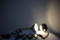 Set of Two Adjustable Industrial Wall Lamps, 1950's, Czechoslovakia