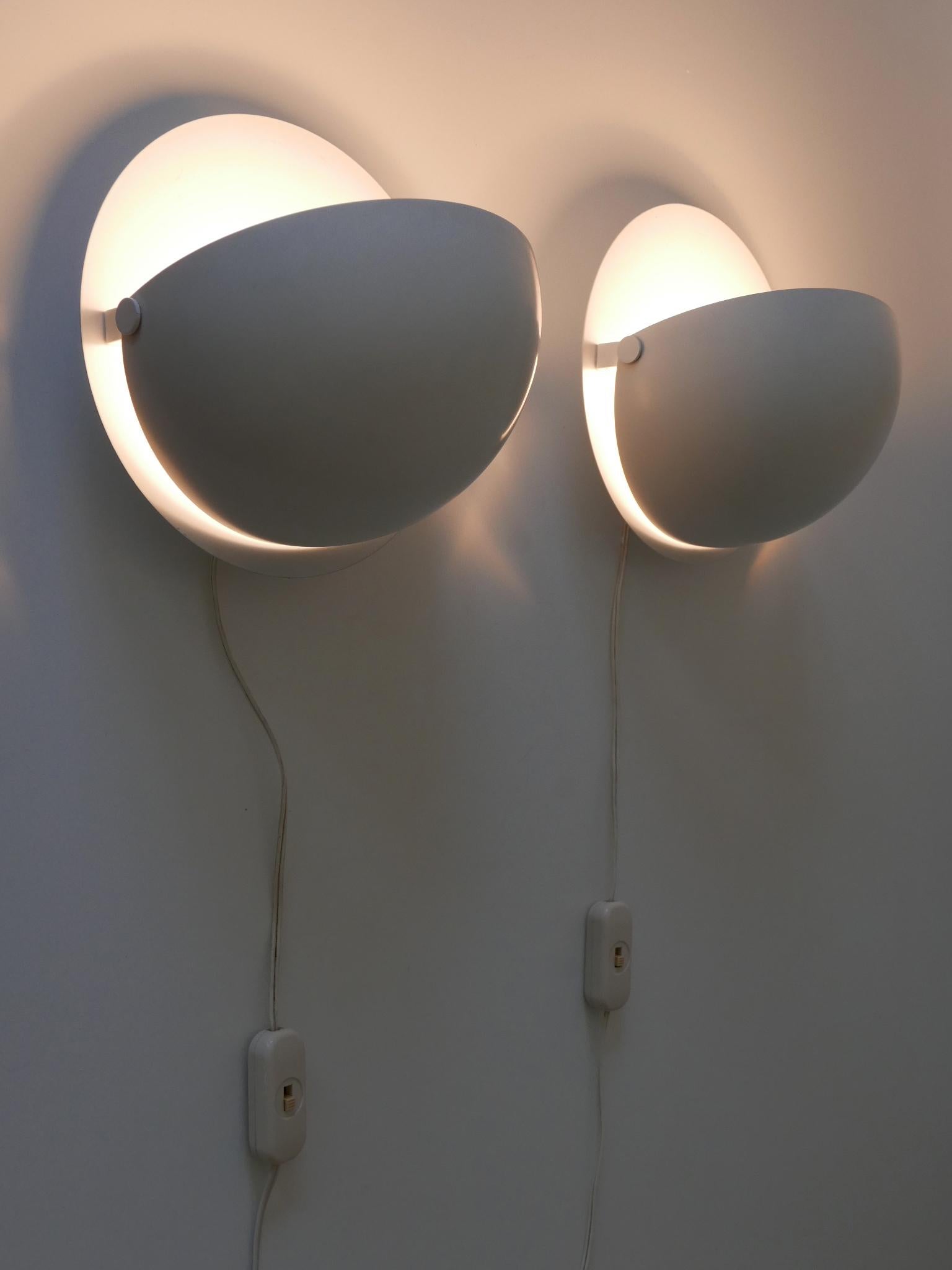 Metà XX secolo Set di due lampade da parete regolabili in stile Mid-Century Modern Germania anni '60 in vendita