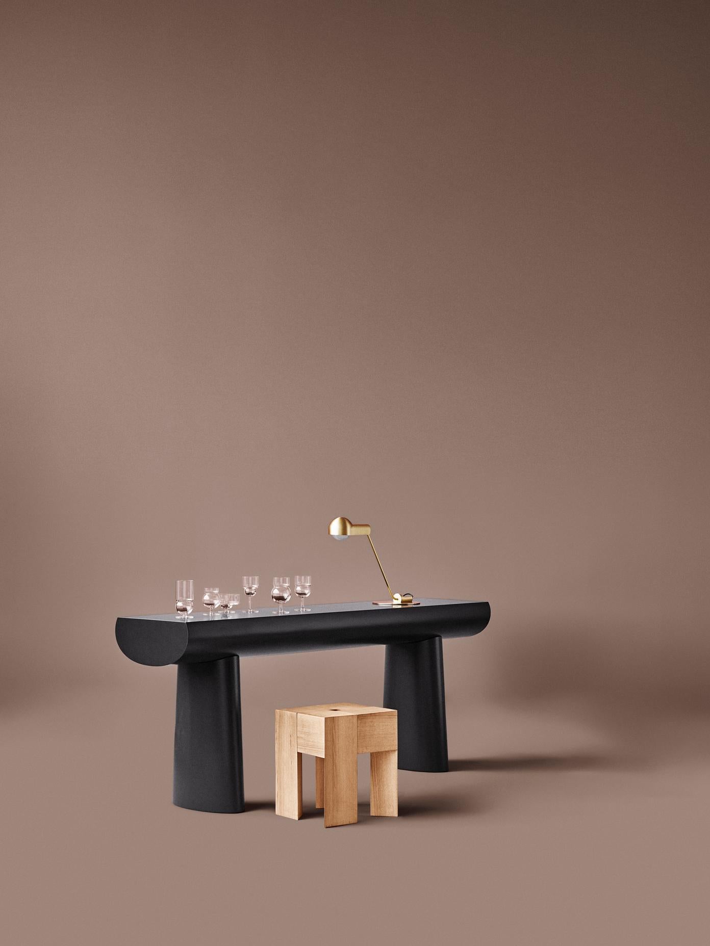 Set of Two Aldo Bakker 'Triangle' Wood Stools or Side Table 2