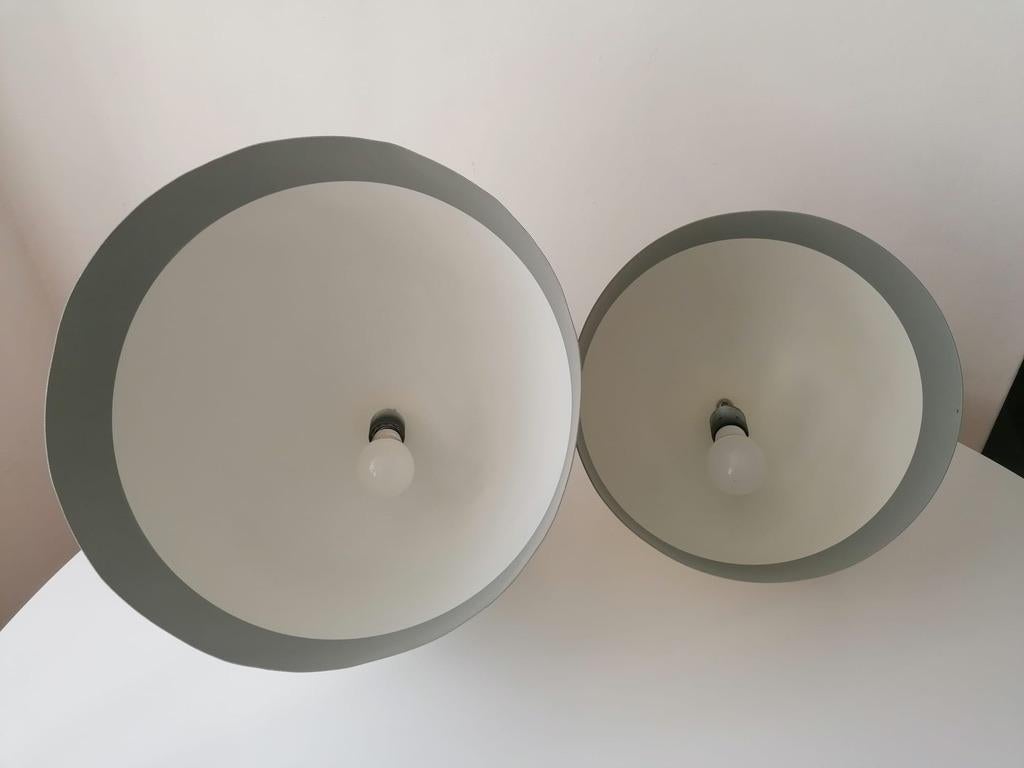 Set of two Aluminum Pendant from the 1970s For Sale 11