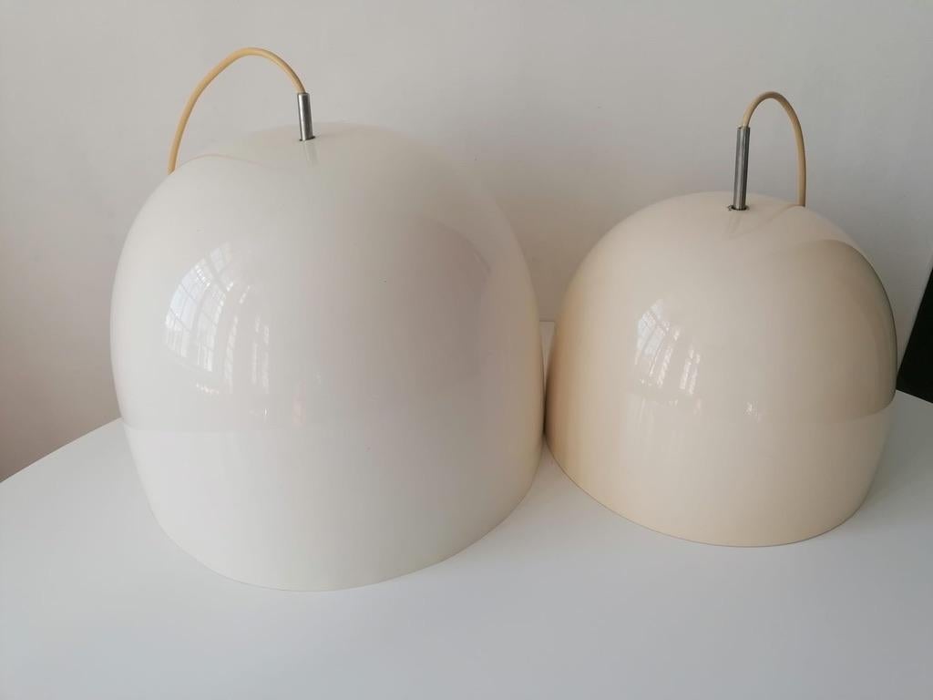 Set of two Aluminum Pendant from the 1970s For Sale 1
