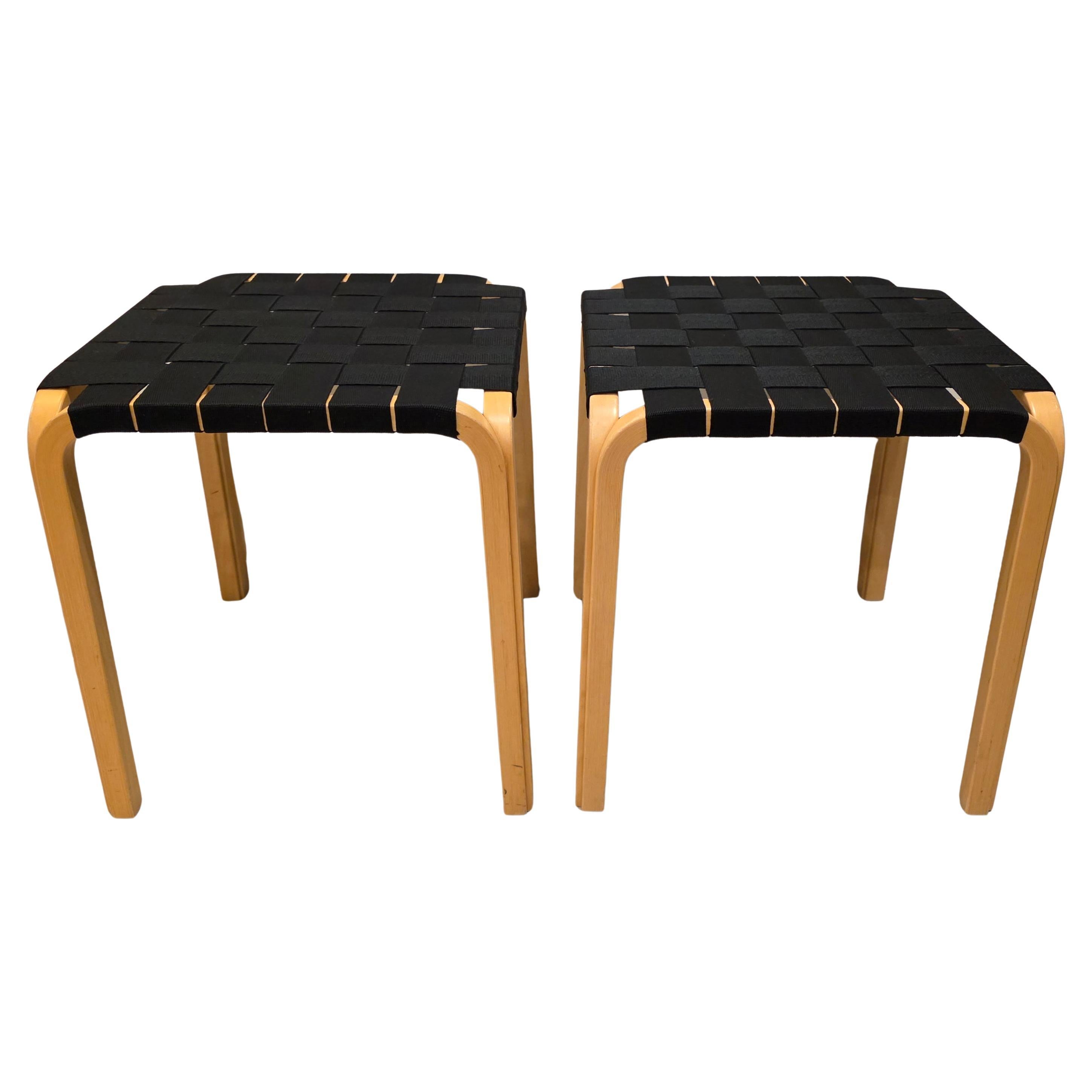 Set of Two Alvar Aalto Y61 Stools from 1960s For Sale