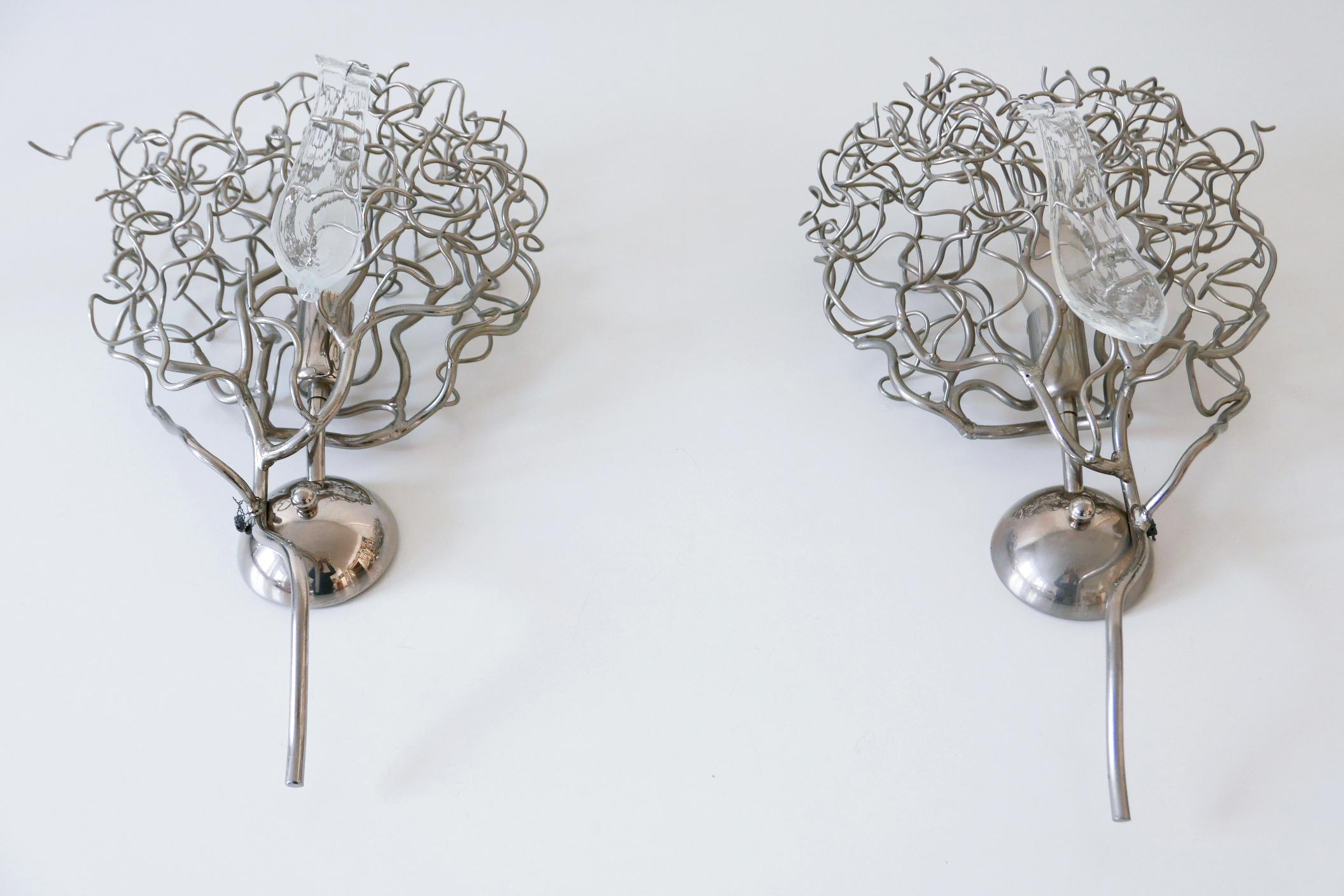 Set of Two Amazing Hollywood Wall Lamps by William Brand for Brand van Egmond In Good Condition In Munich, DE