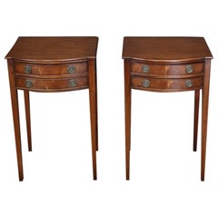 Set of Two Antique Mahogany Bedside Tables