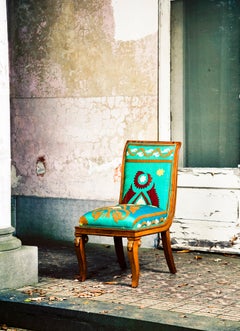 Set of Two Antique Parcel-Gilt Mahogany Side Chairs, First Half of 19th Century