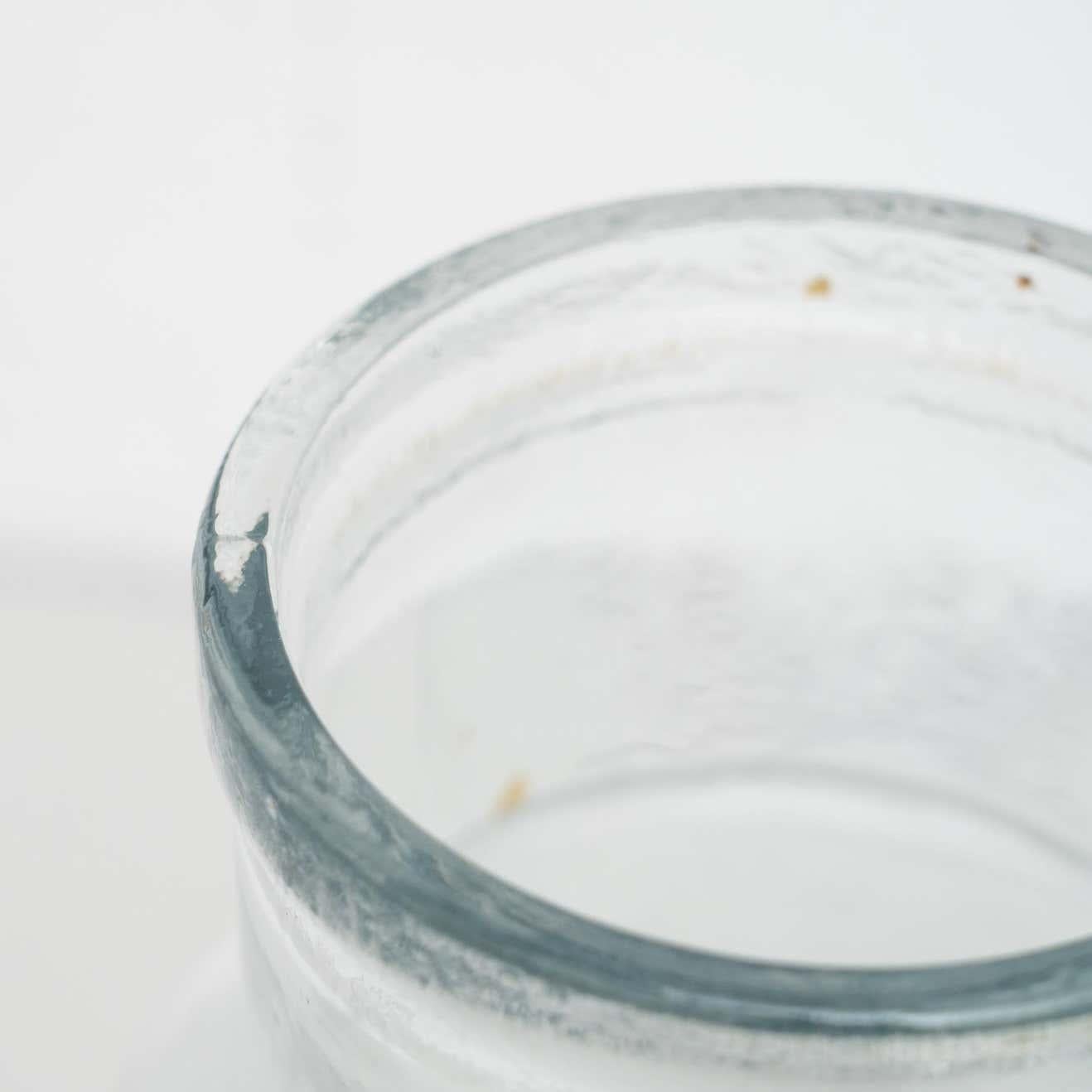 Ensemble de deux récipients en verre espagnols anciens pour la conservation des aliments - Circa 1950 en vente 3