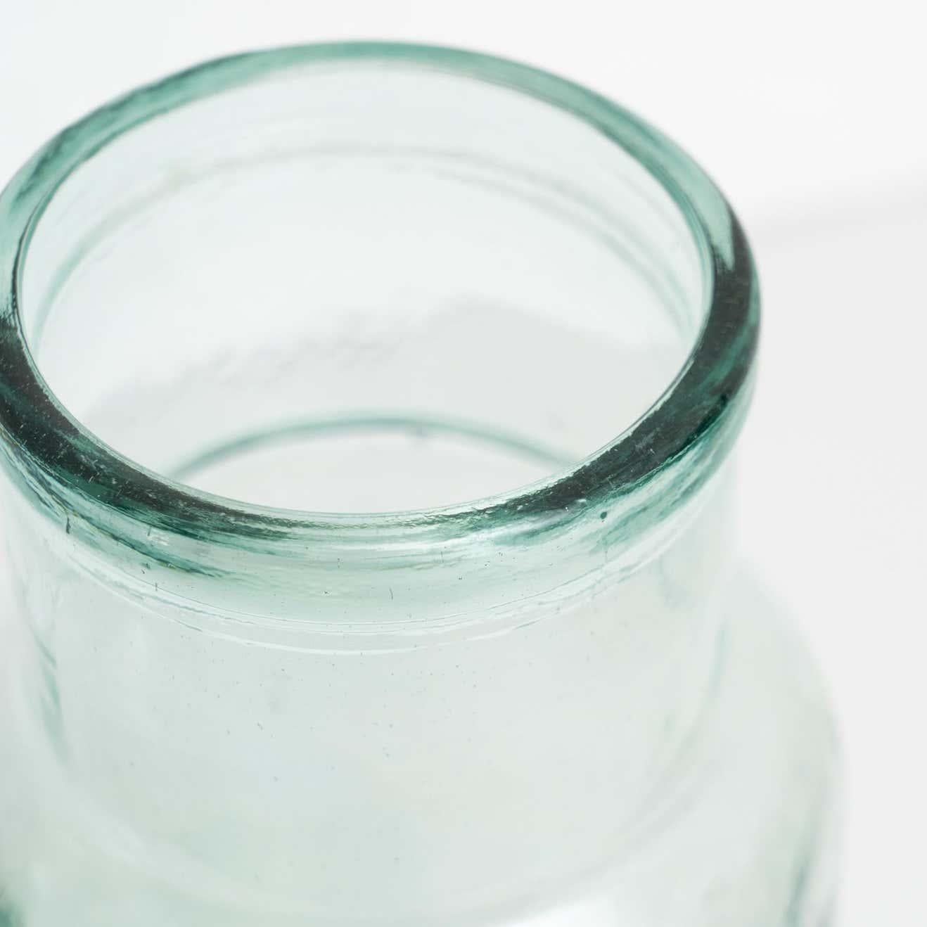 Ensemble de deux récipients en verre espagnols anciens pour la conservation des aliments - Circa 1950 en vente 5