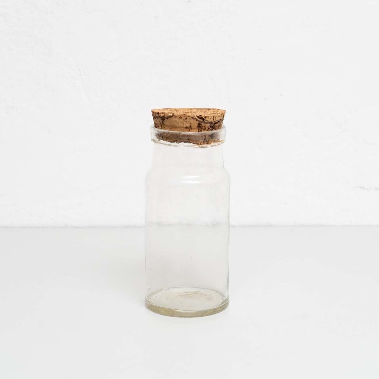Ensemble de deux récipients en verre espagnols anciens pour la conservation des aliments - Circa 1950 en vente 1