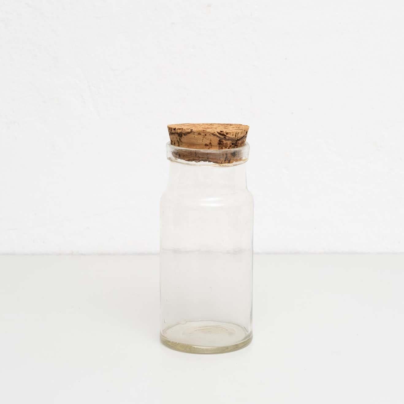 Ensemble de deux récipients en verre espagnols anciens pour la conservation des aliments - Circa 1950 en vente 2