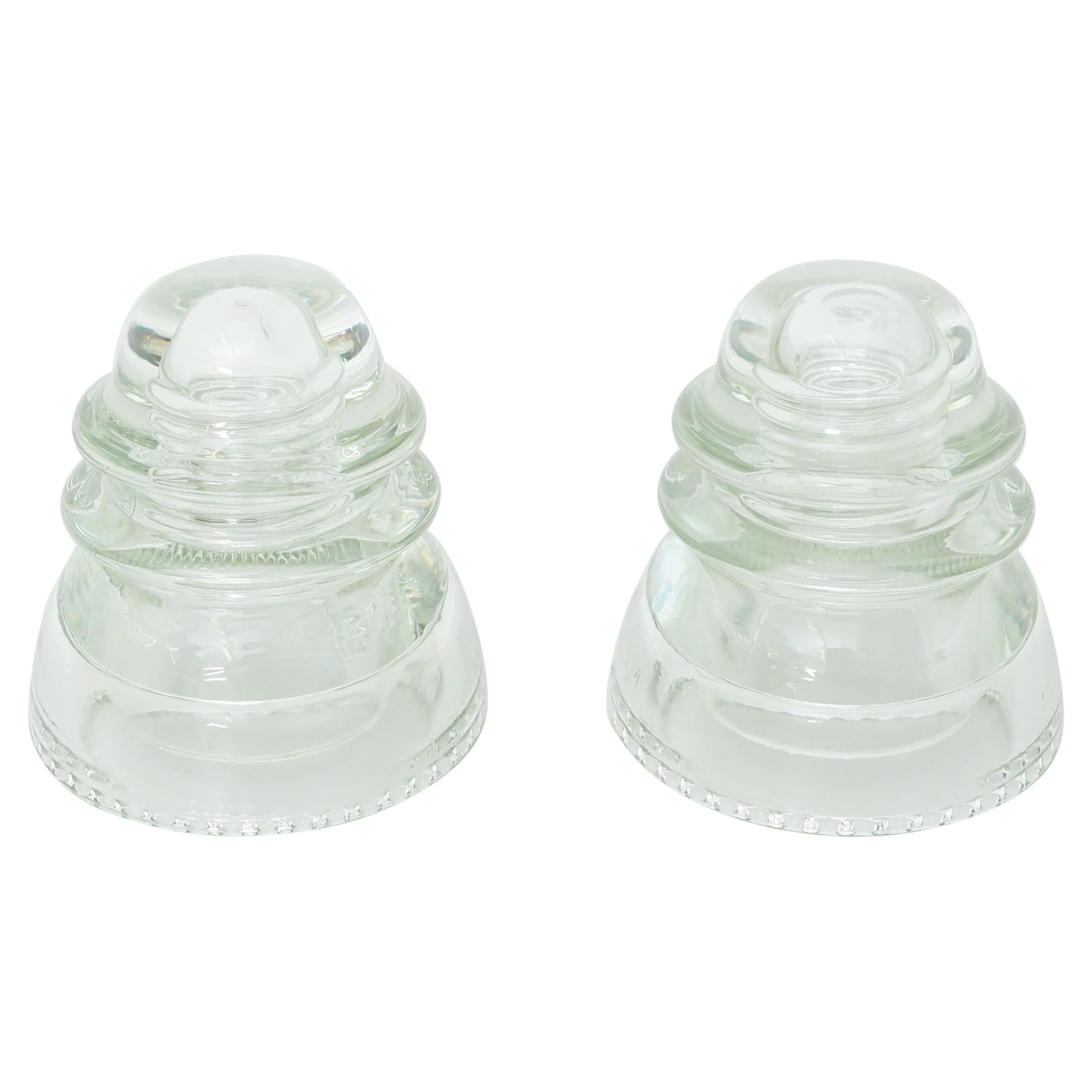 Set of Two Antique Traditional Spanish 'Jícaras' in Glass, circa 1940