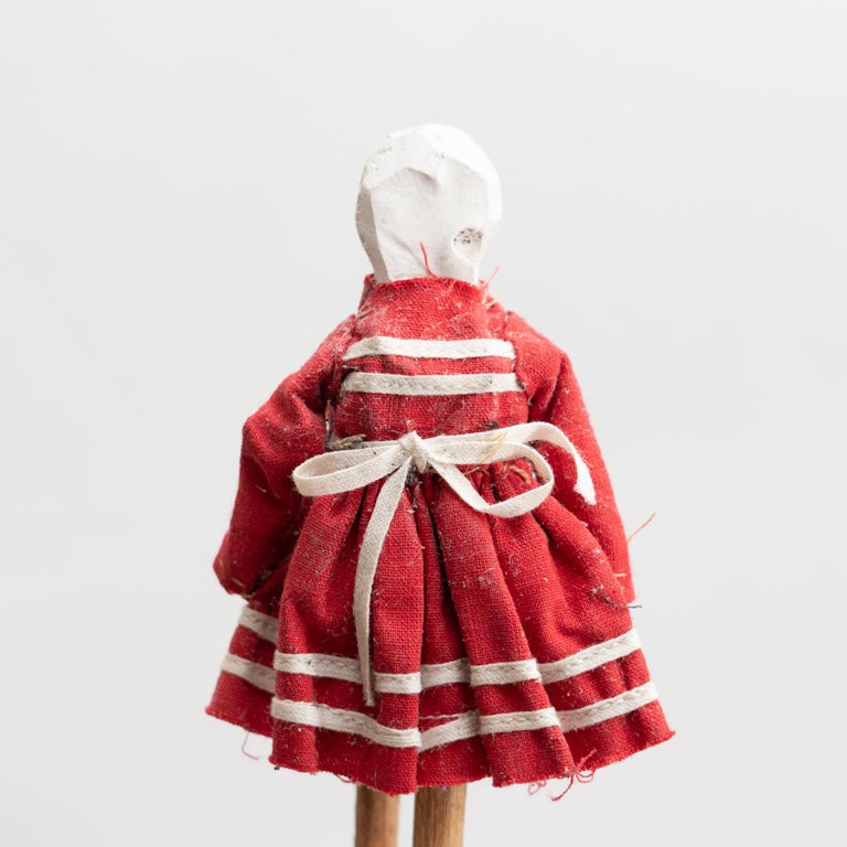 Set of Two Antique Traditional Spanish Rag Doll, circa 1920 For Sale at