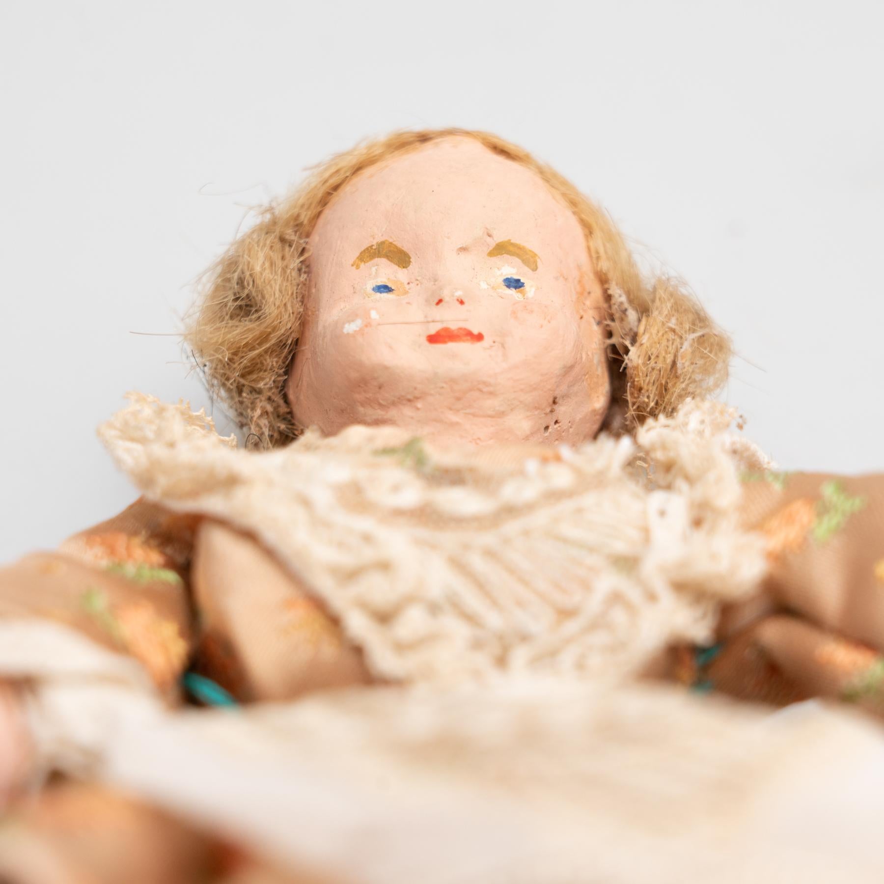 Set of Two Antique Traditional Spanish Rag Doll, circa 1920 For Sale 4