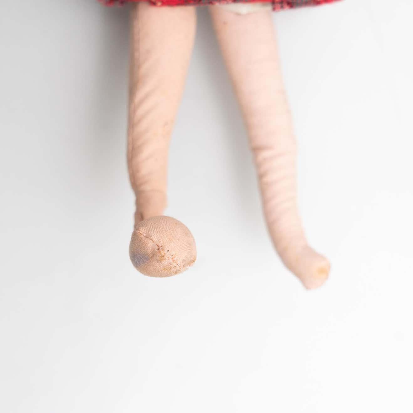 Set of Two Antique Traditional Spanish Rag Doll, circa 1920 For Sale 6
