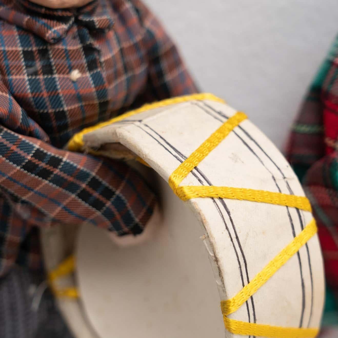 Juego de dos Muñecas de Trapo Españolas Tradicionales Antiguas, circa 1920 en Bueno estado para la venta en Barcelona, ES
