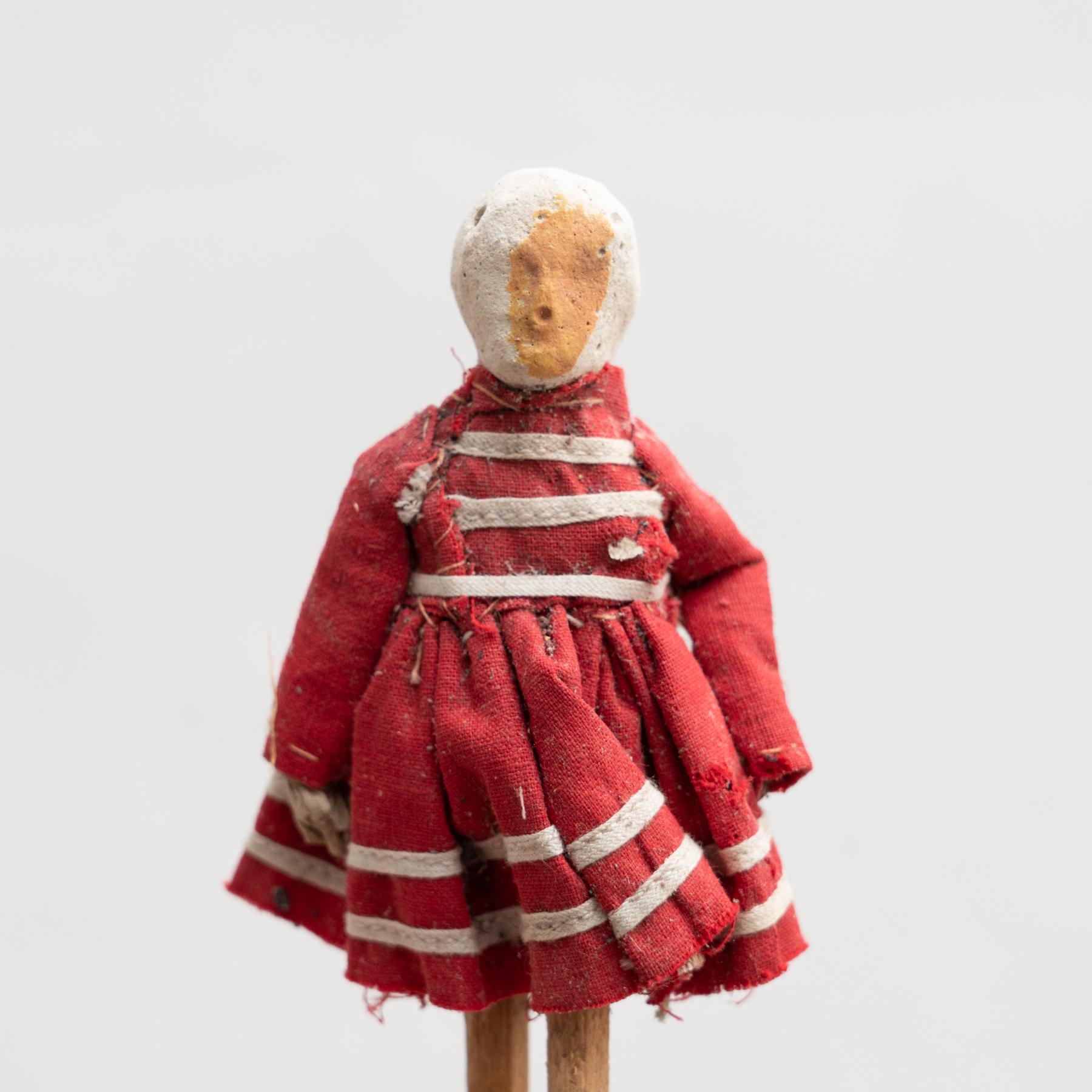 Ensemble de deux poupées espagnoles traditionnelles anciennes Rag Doll, datant d'environ 1920 en vente 1
