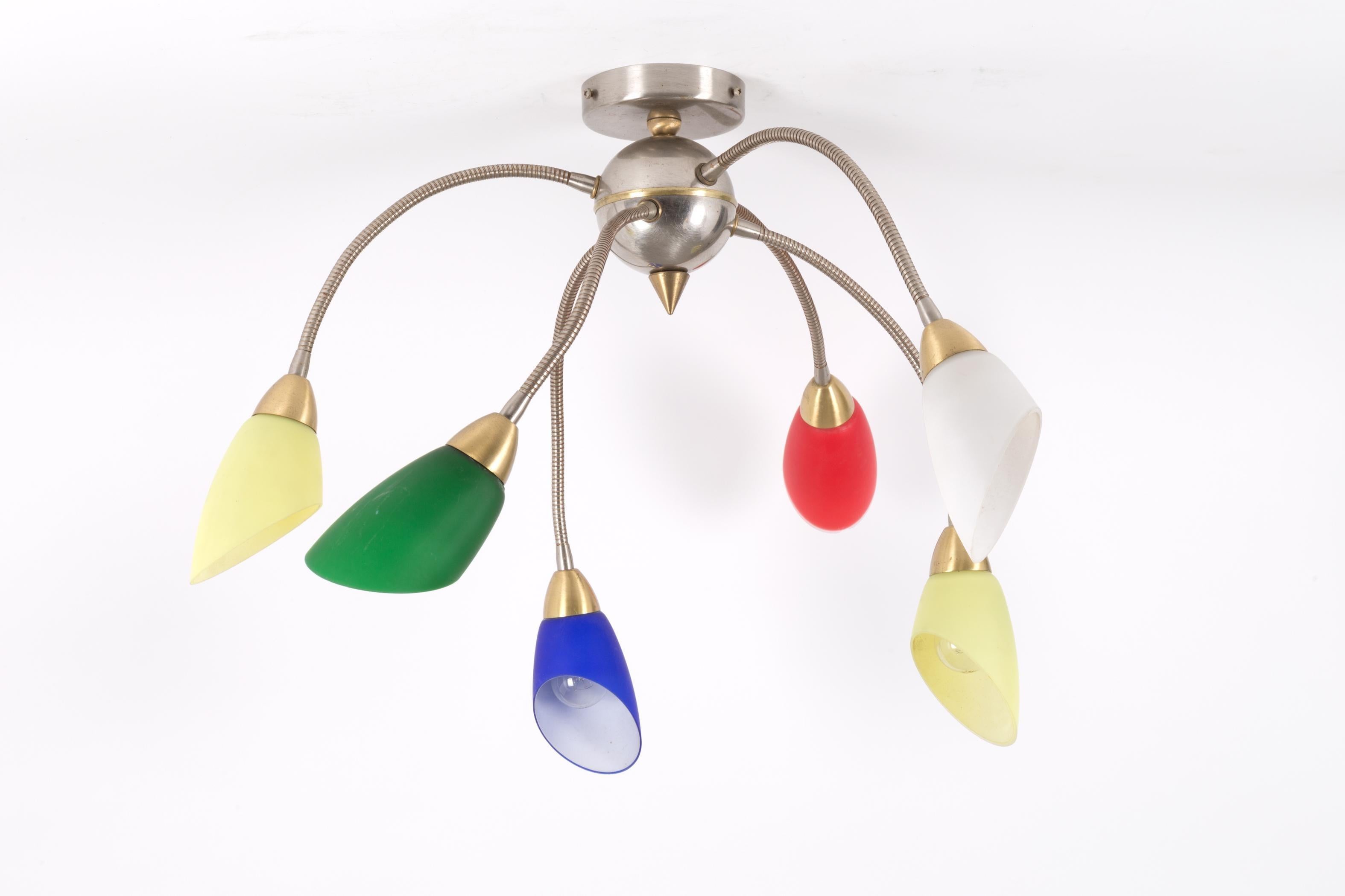 Set of Two Appliques and One Wall Lamp in Glass Italian Manufacture, 1960s Italiano en venta