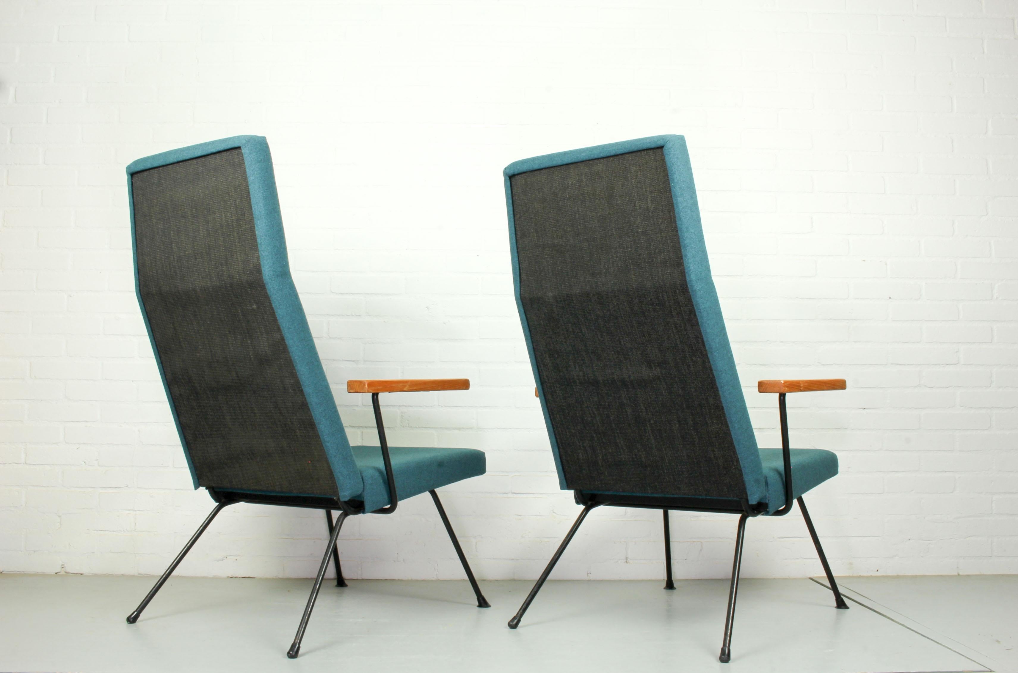 Mid-Century Modern Set of Two A.R. Cordemeyer Lounge Chair Model 1410 by Gispen, 1959