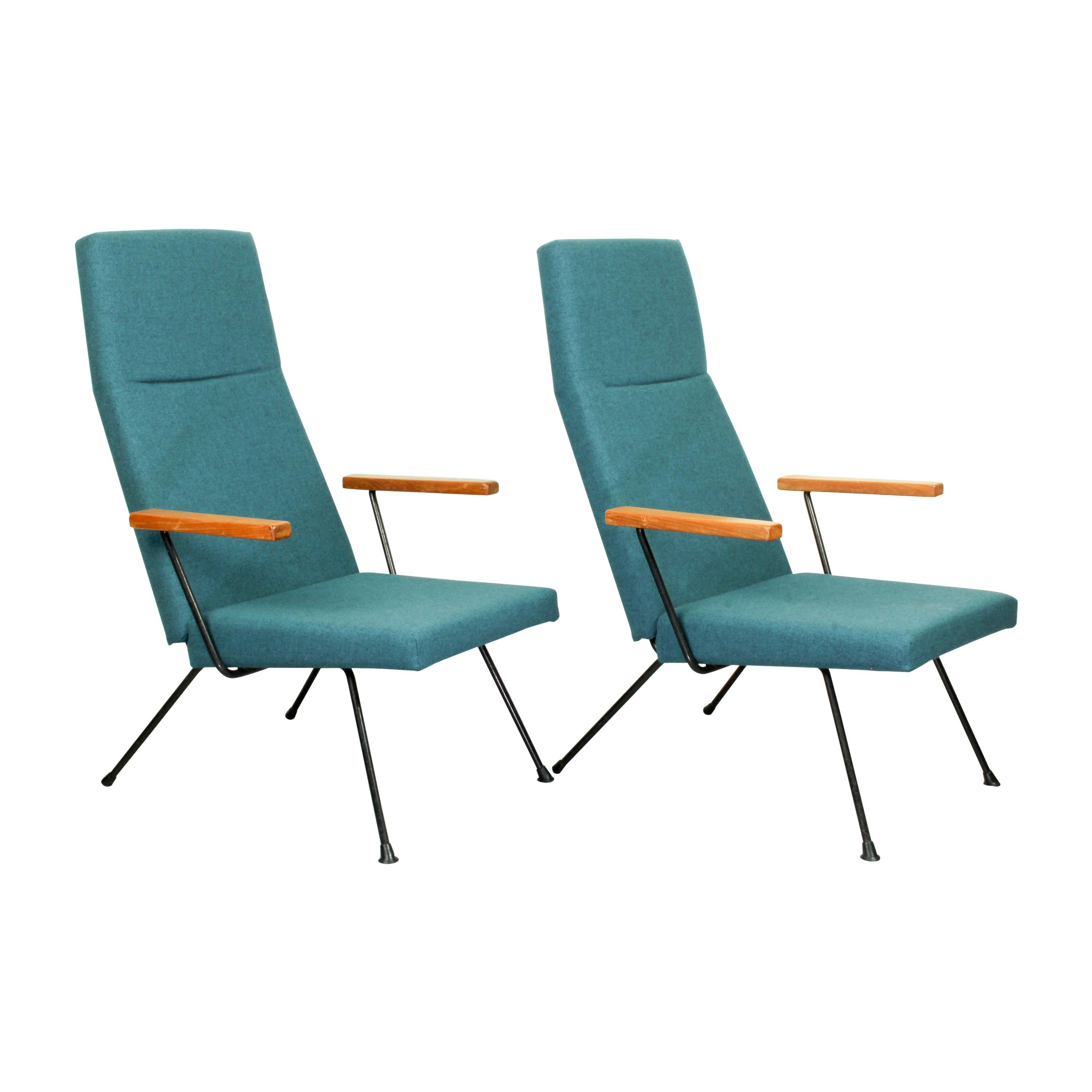 Set of Two A.R. Cordemeyer Lounge Chair Model 1410 by Gispen, 1959