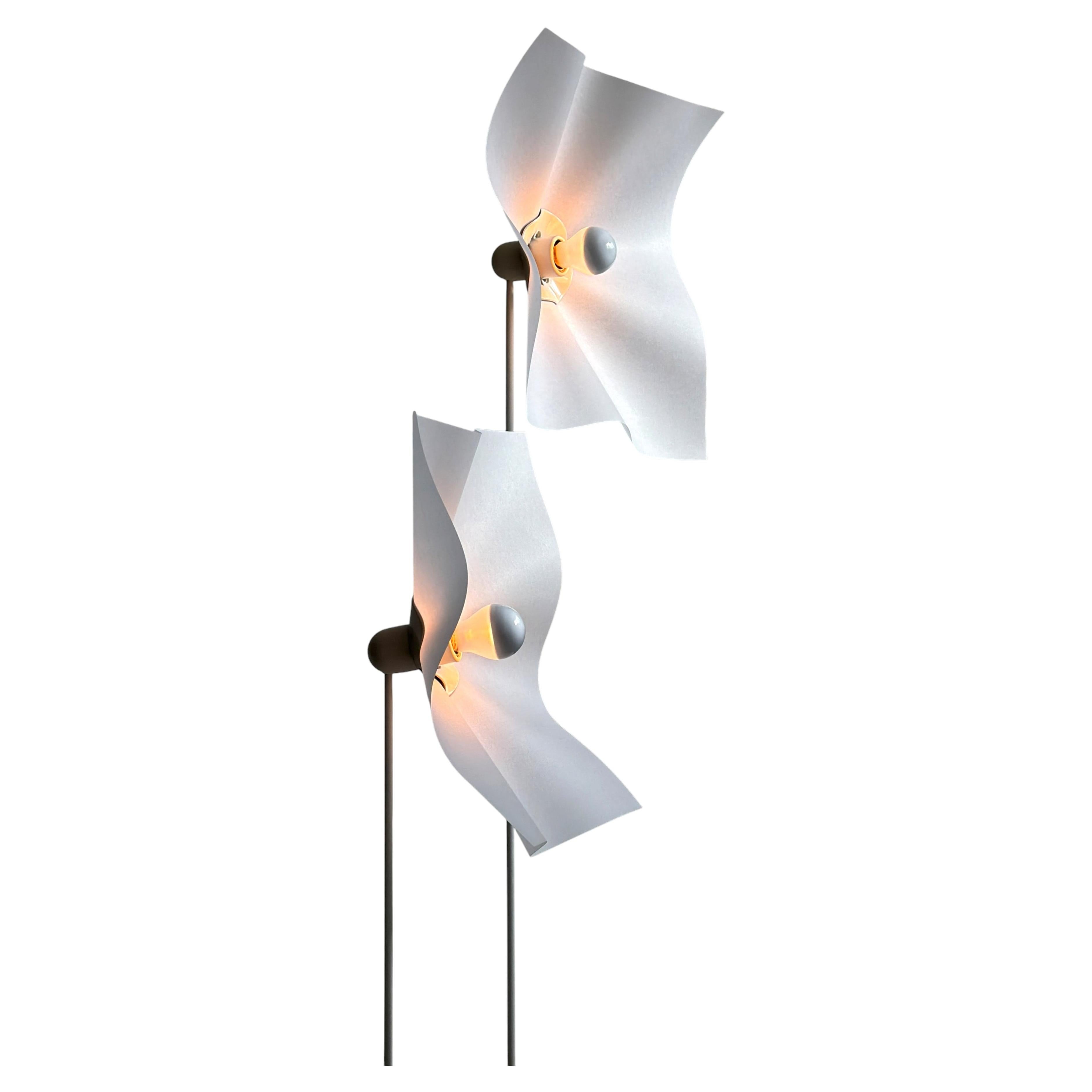 Set of two Area floor lamps, designed by Mario Bellini for Artemide, Italy, 1980