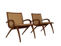 Set aus zwei Sesseln von John Graz, entworfen in Brasilien, 1950er Jahre