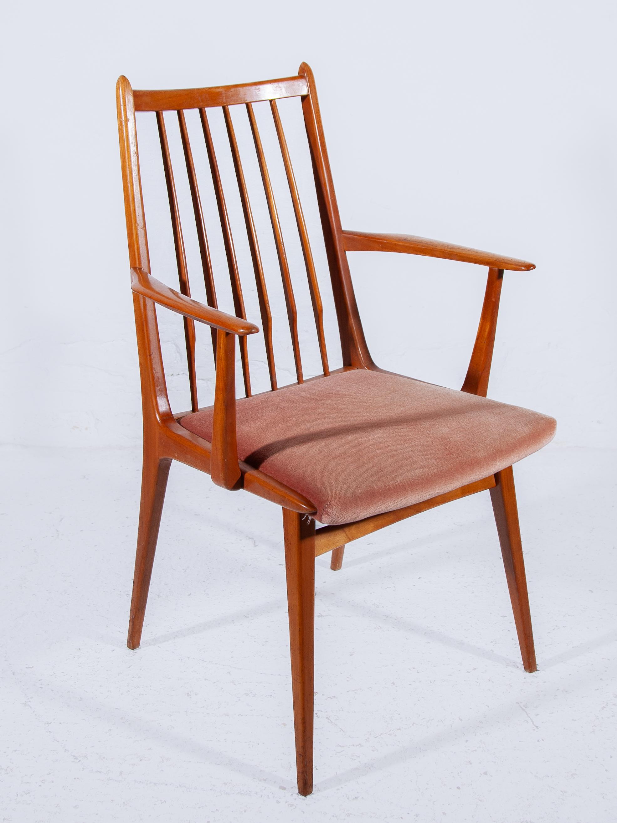 Mid-Century Modern Set of Two Arm Chairs designed by Dettinger, Model Casala, Germany, 1955 For Sale