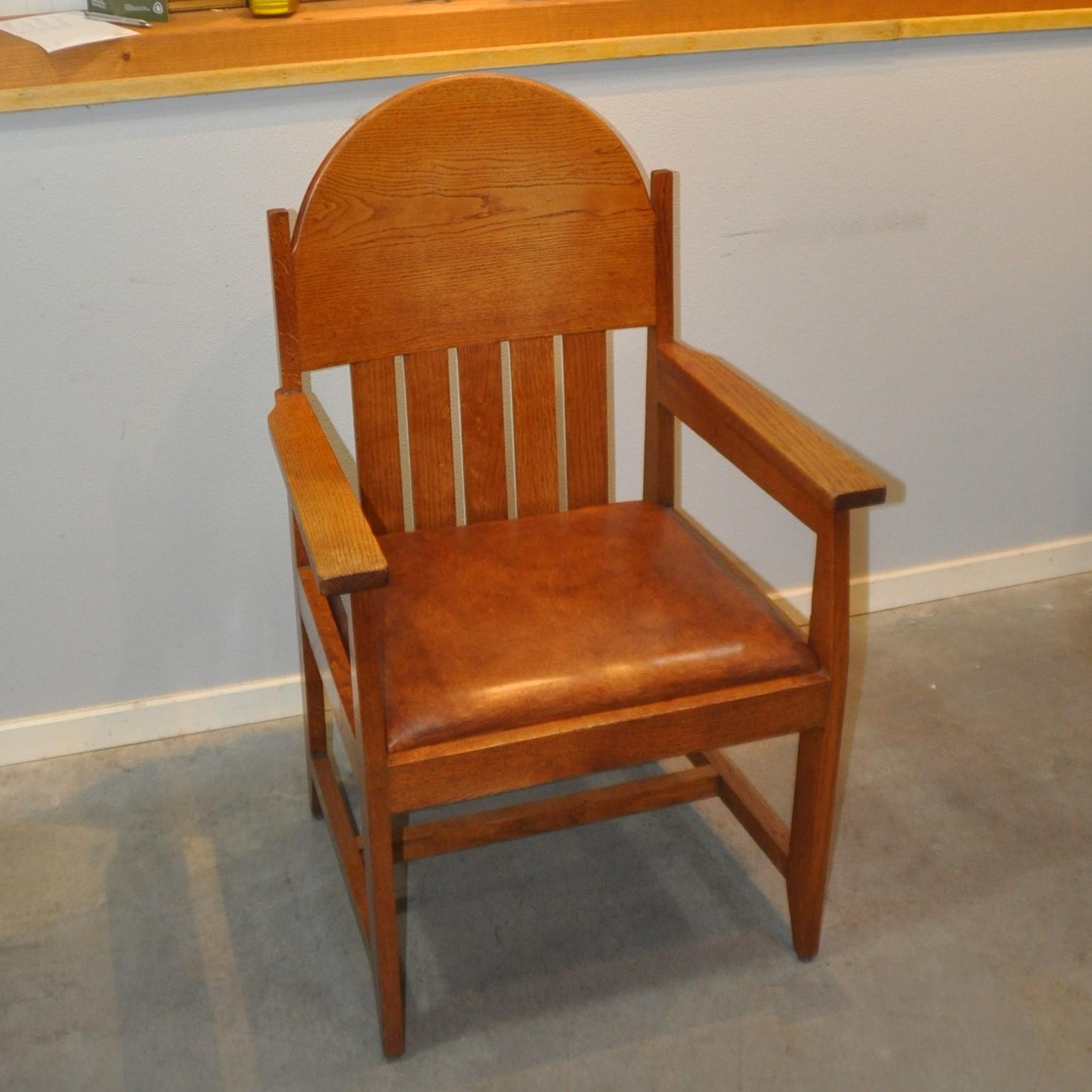 Amsterdam School Set of Two Arm Chairs with Sheep Leather by Hendrik Wouda, the Netherlands 1930s