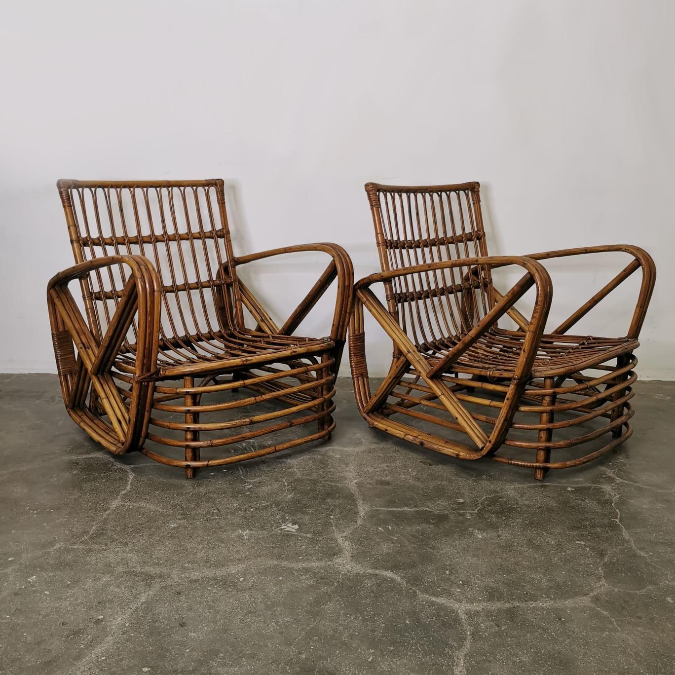 Mid-20th Century Set of Two Armchair by Paul Frankl, Dal Vera