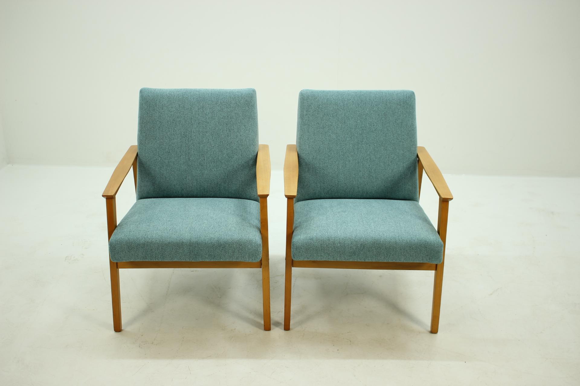 Mid-Century Modern Set of Two Armchairs, 1960s