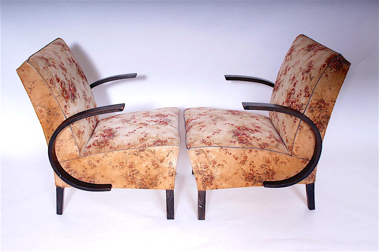Mid-Century Modern Set of Two Armchairs, 1960s For Sale