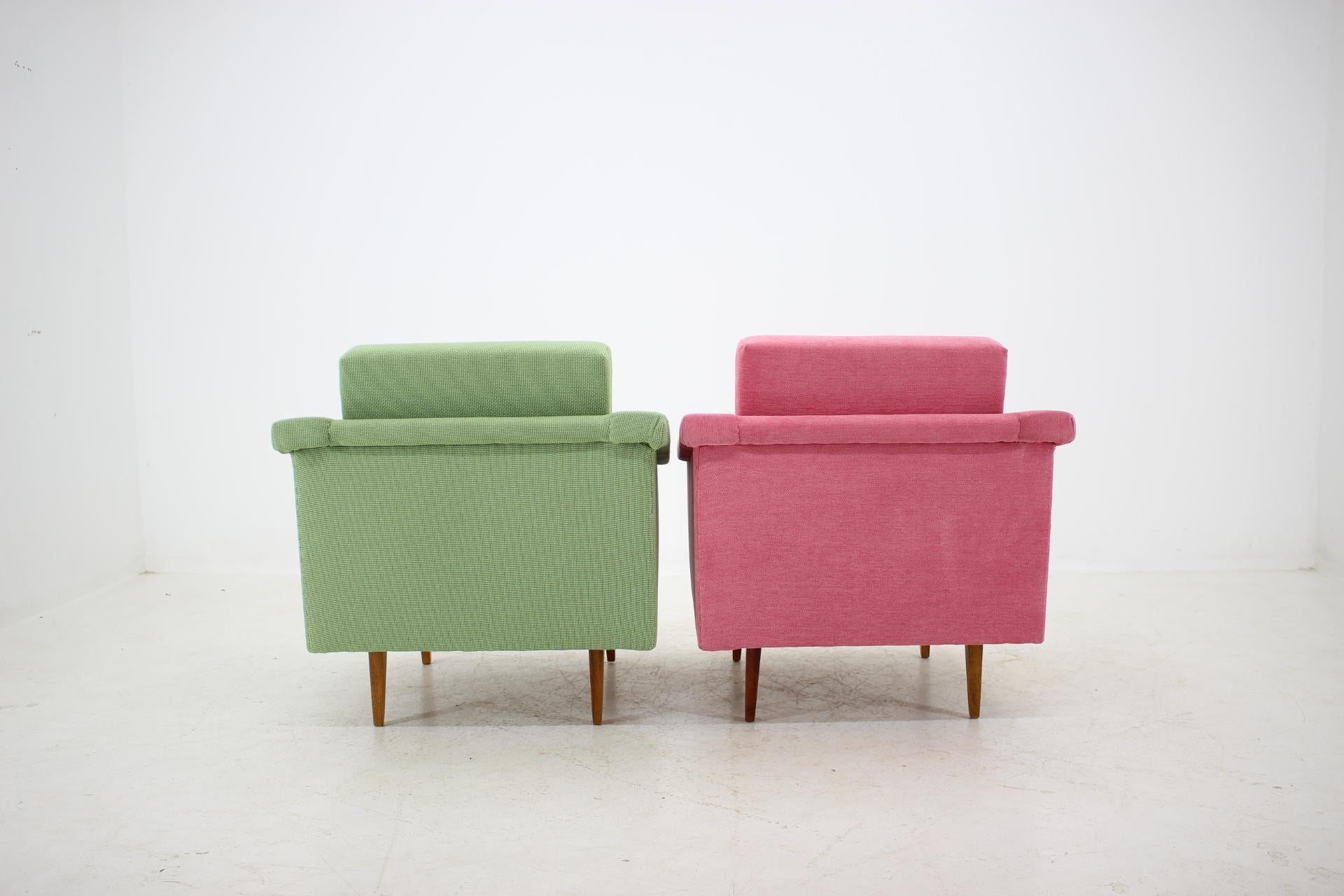Mid-20th Century Set of Two Armchairs, 1960s For Sale
