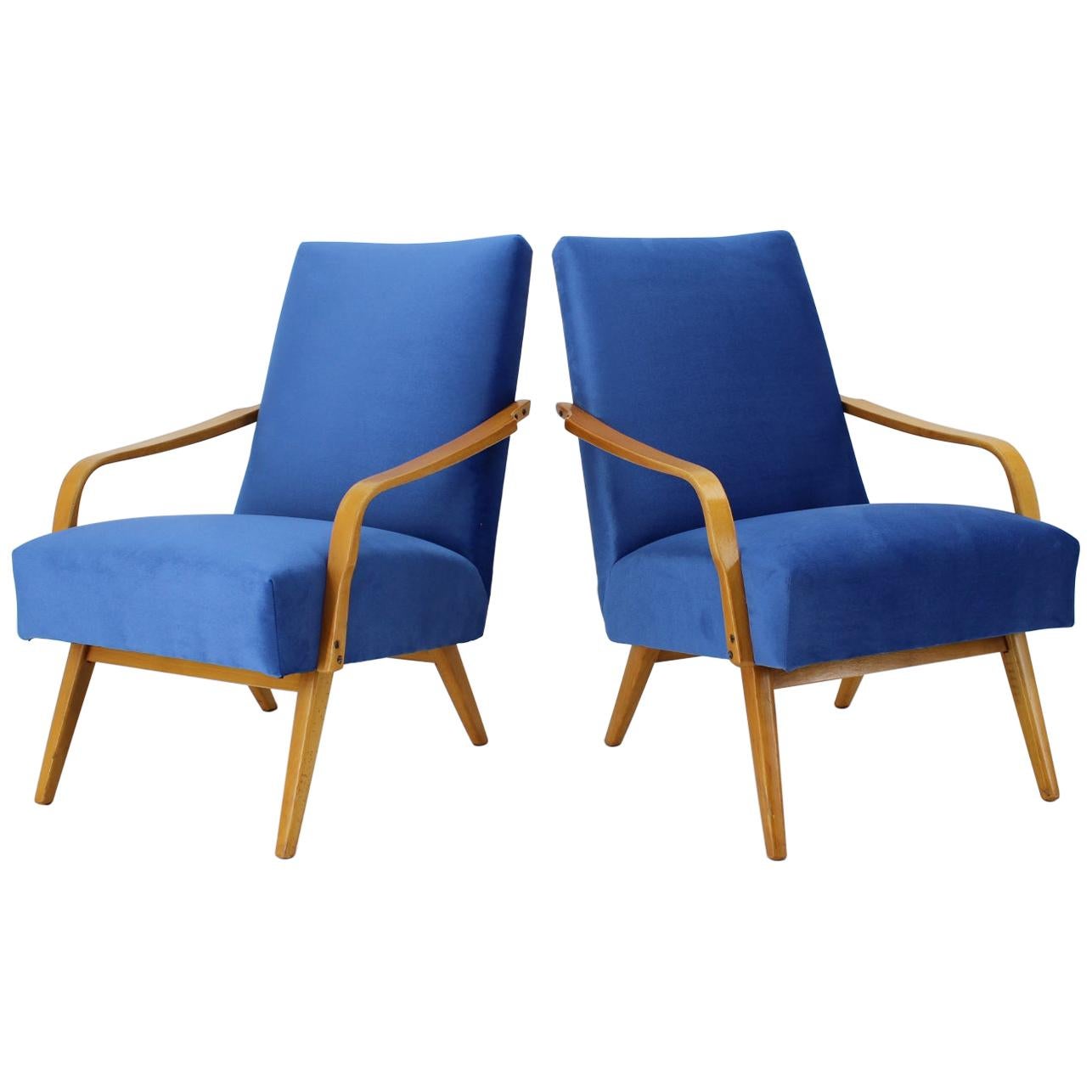 Set of Two Armchairs, 1960s