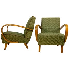 Set of Two Armchairs by Halabala in Perfect Original Condition, 1950s