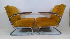 Set of two armchairs by Jindřich Halabala, Bauhaus - Műcke & Meider, 1930s