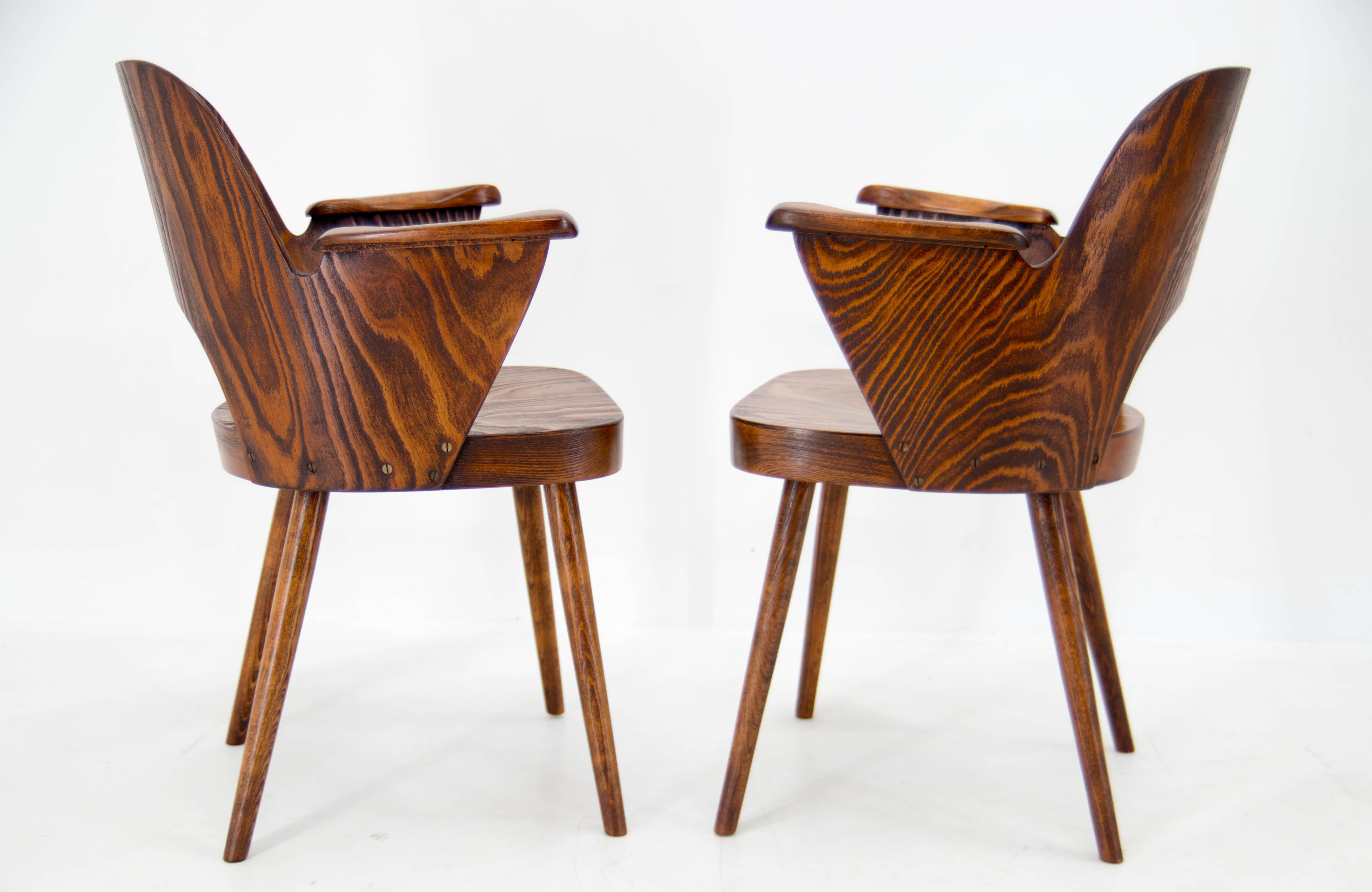 Set of Two Armchairs by Oswald Haerdtl, 1950s In Good Condition In Praha, CZ