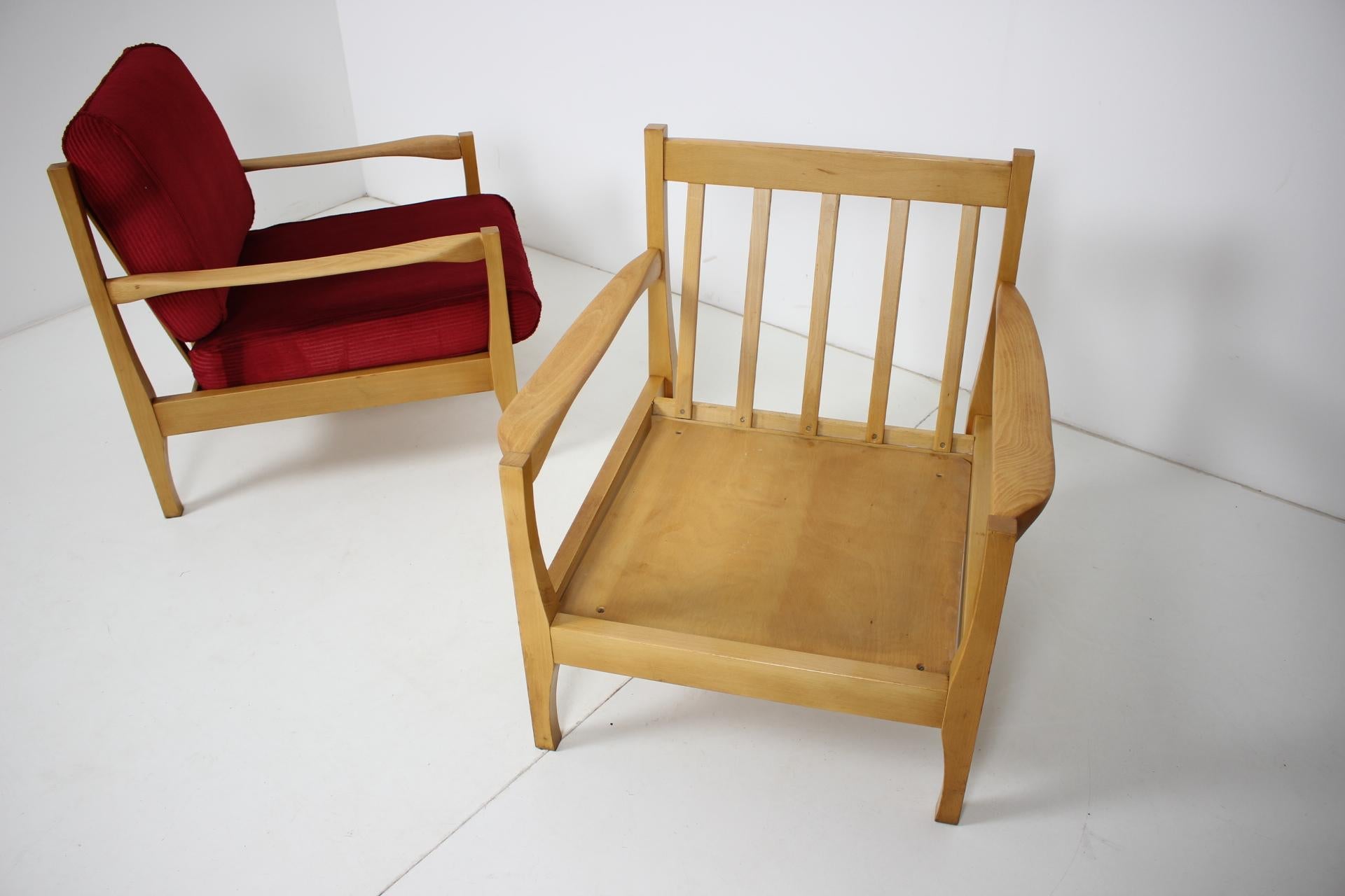 Set of Two Armchairs, Czechoslovakia, 1970s For Sale 7