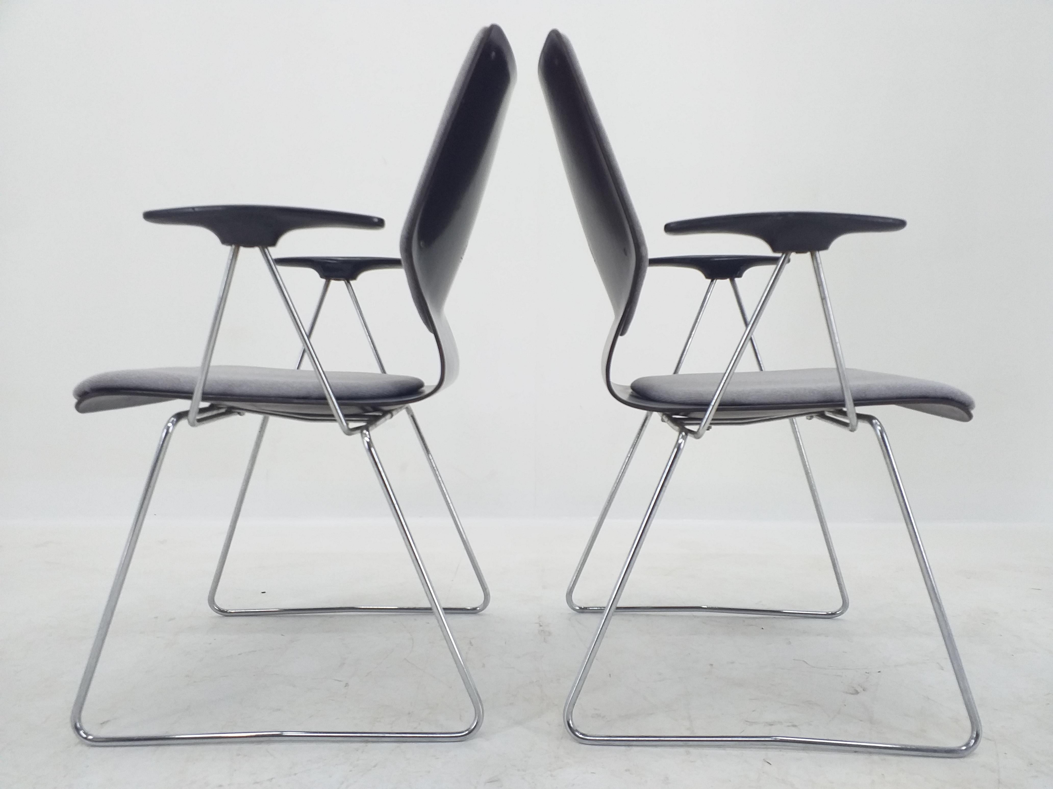 German Set of Two Armchairs Designed by Elmar Flötotto for Pagholz, 1970s For Sale