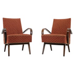 Set of Two Armchairs Designed by Jindřich Halabala, 1950s