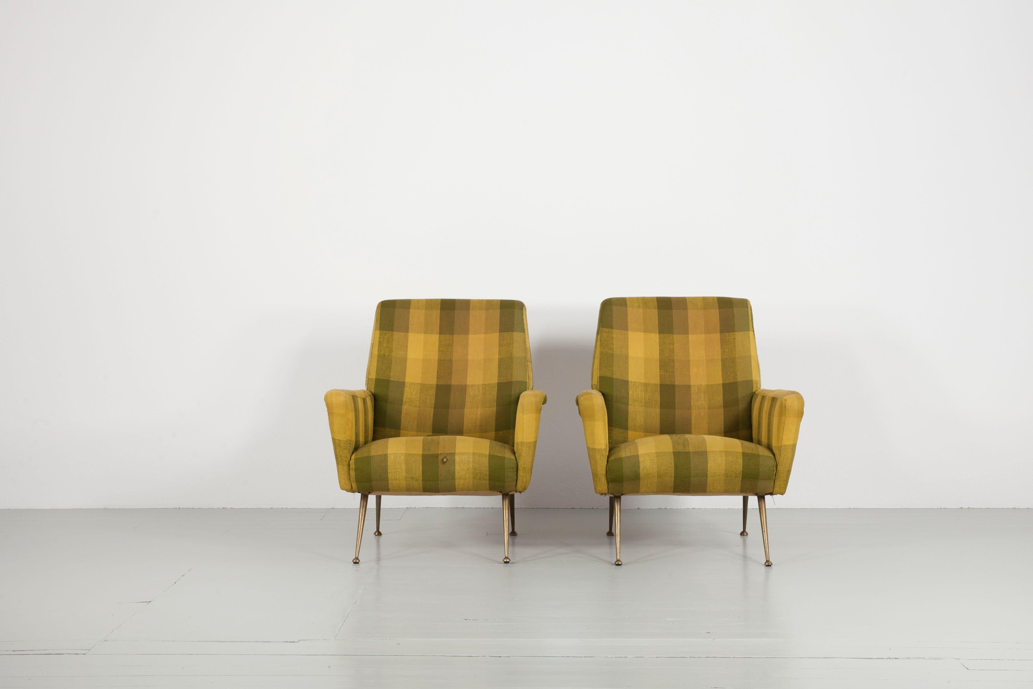Set of Two Armchairs, Italy, 1950s 3