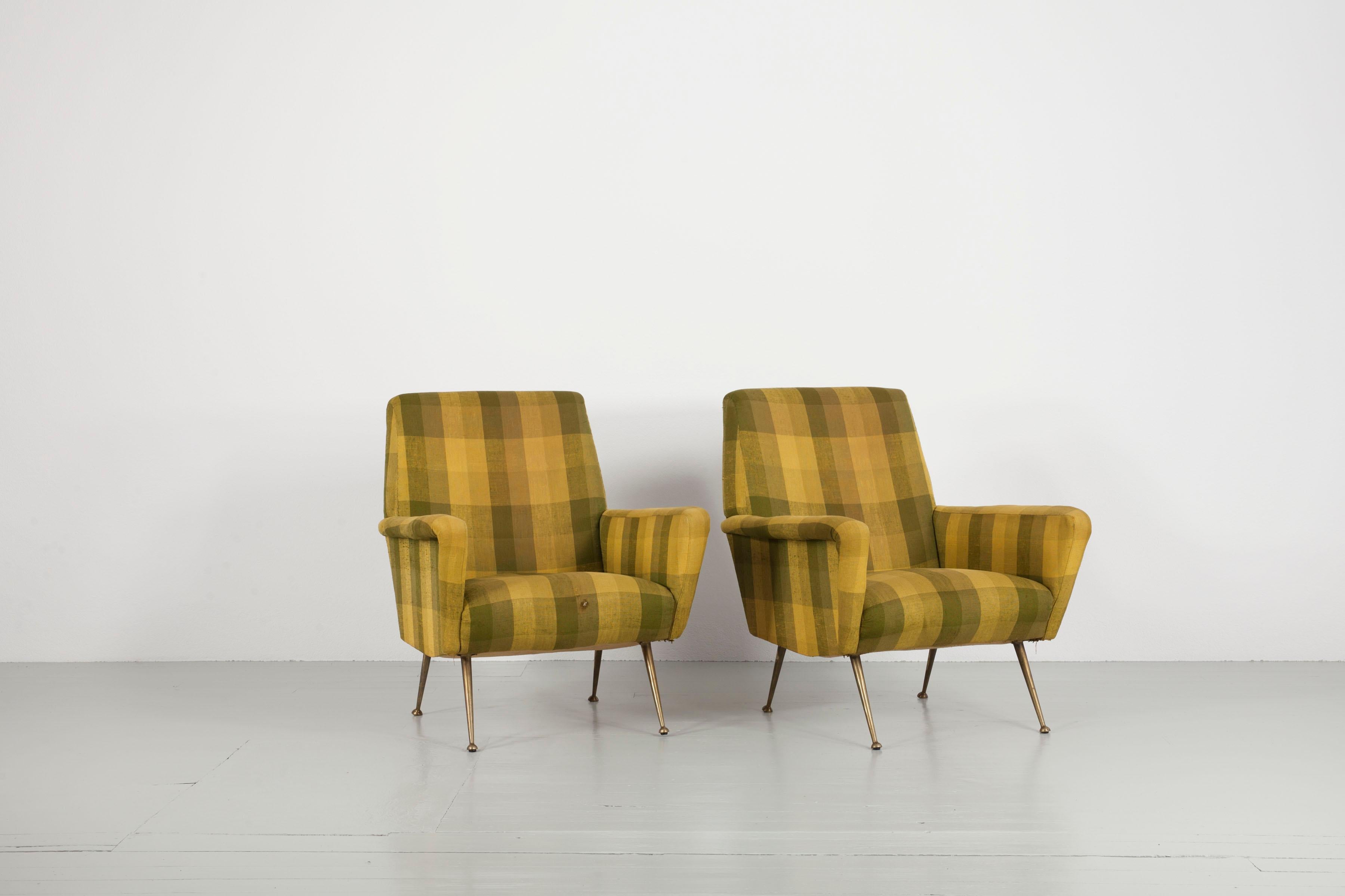 Set of Two Armchairs, Italy, 1950s 4