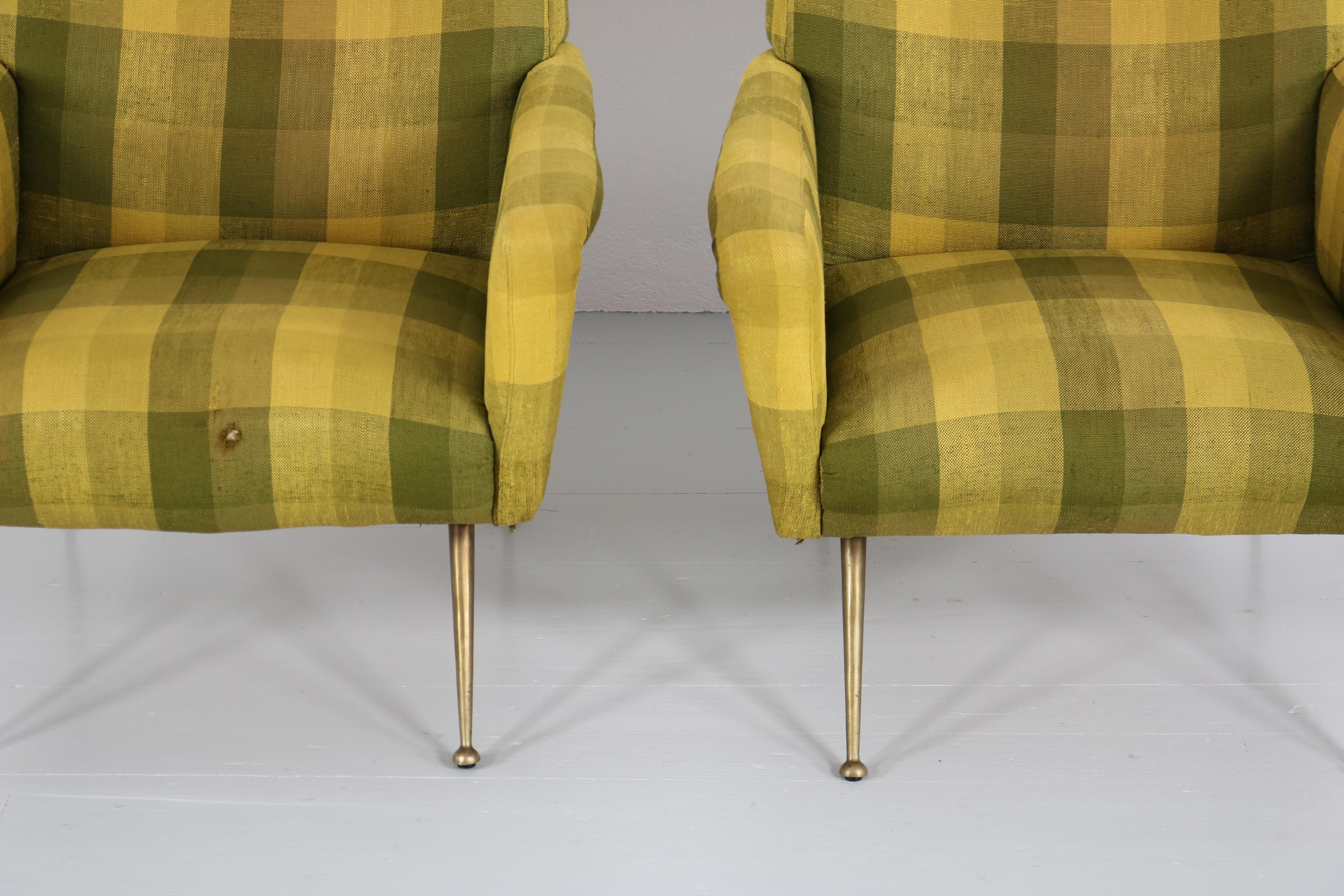 Set of Two Armchairs, Italy, 1950s 5