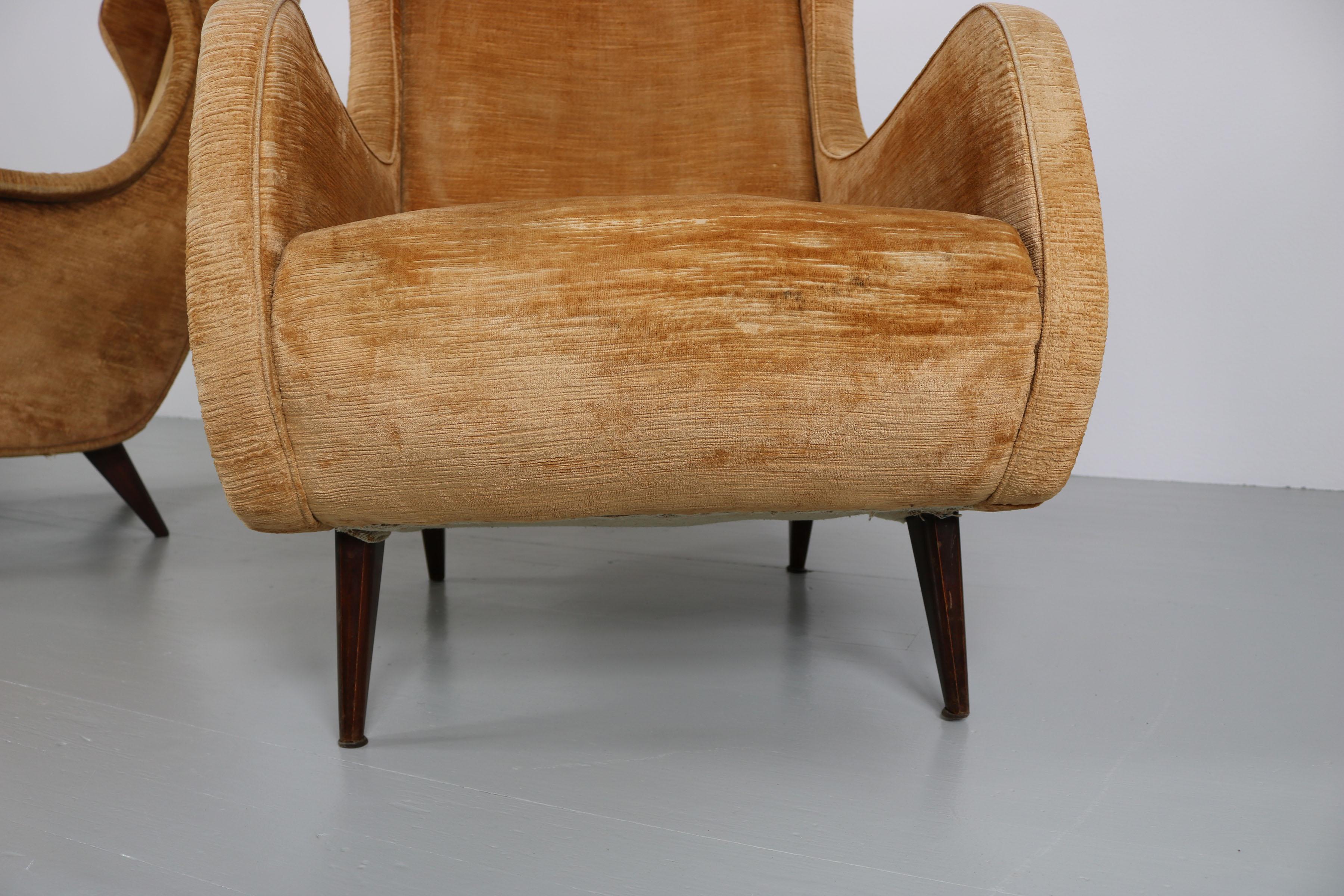 Set of Two Armchairs, Italy, 1950s 11