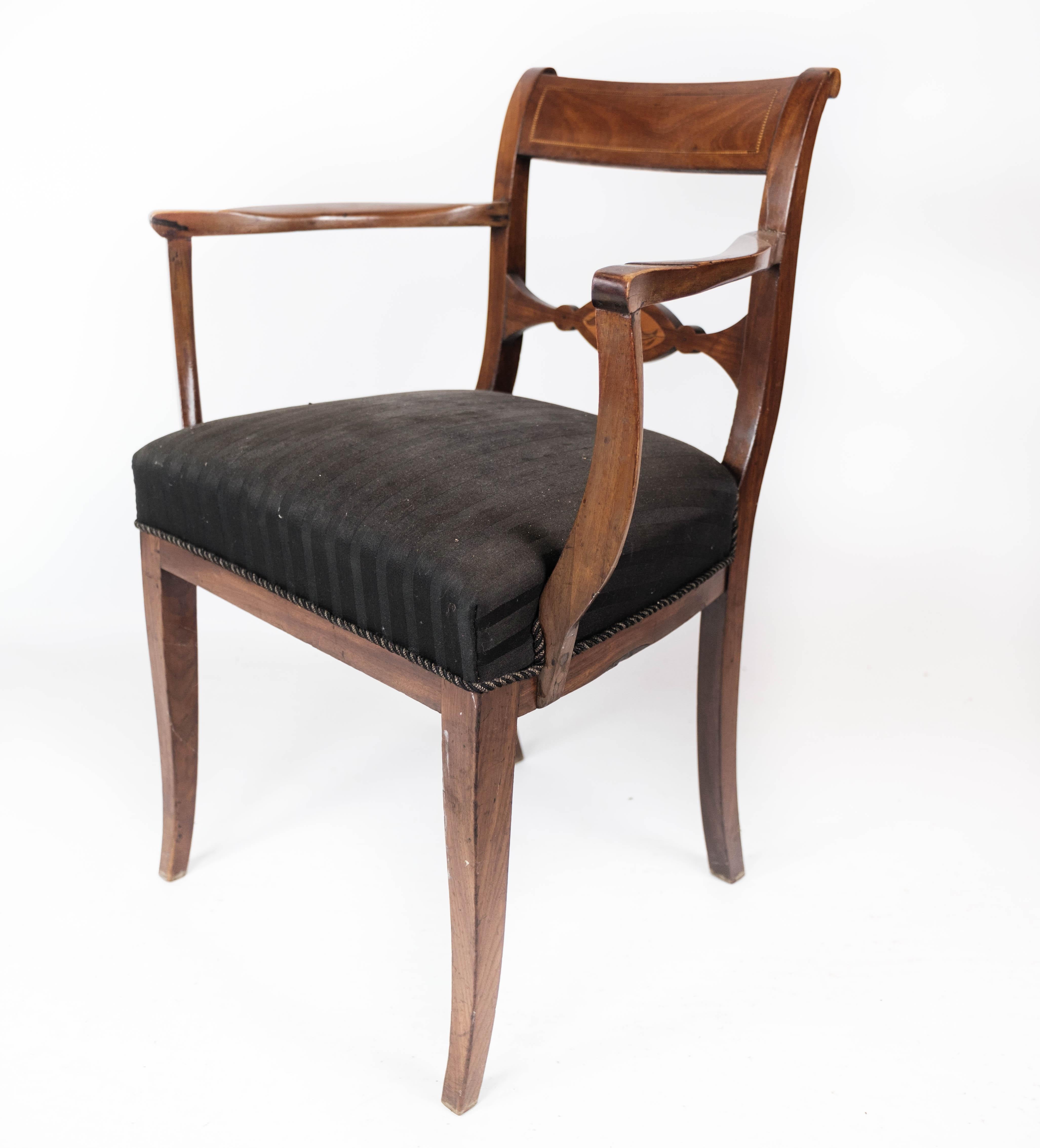 Danish Set of Two Armchairs Made In Mahogany From 1860s For Sale