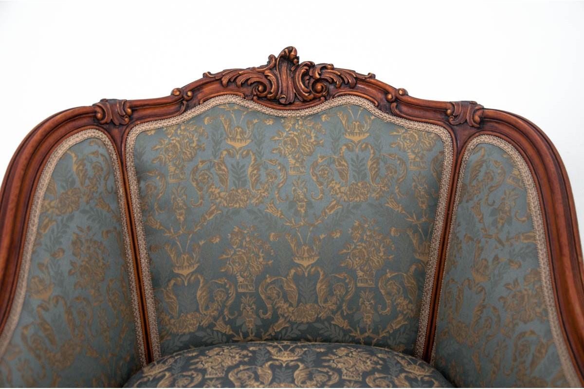 French Set of Two Armchairs and Table, France, circa 1920