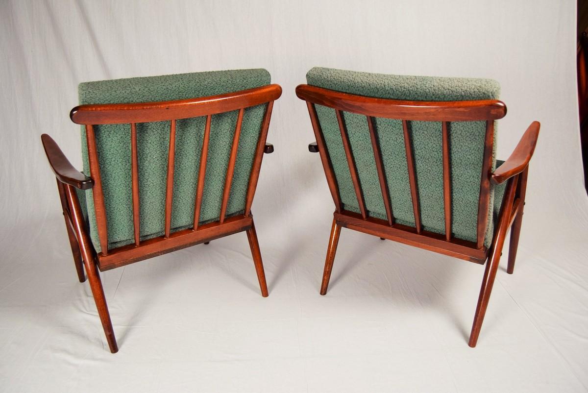 Czech Set of Two Armchairs Ton, 1960s