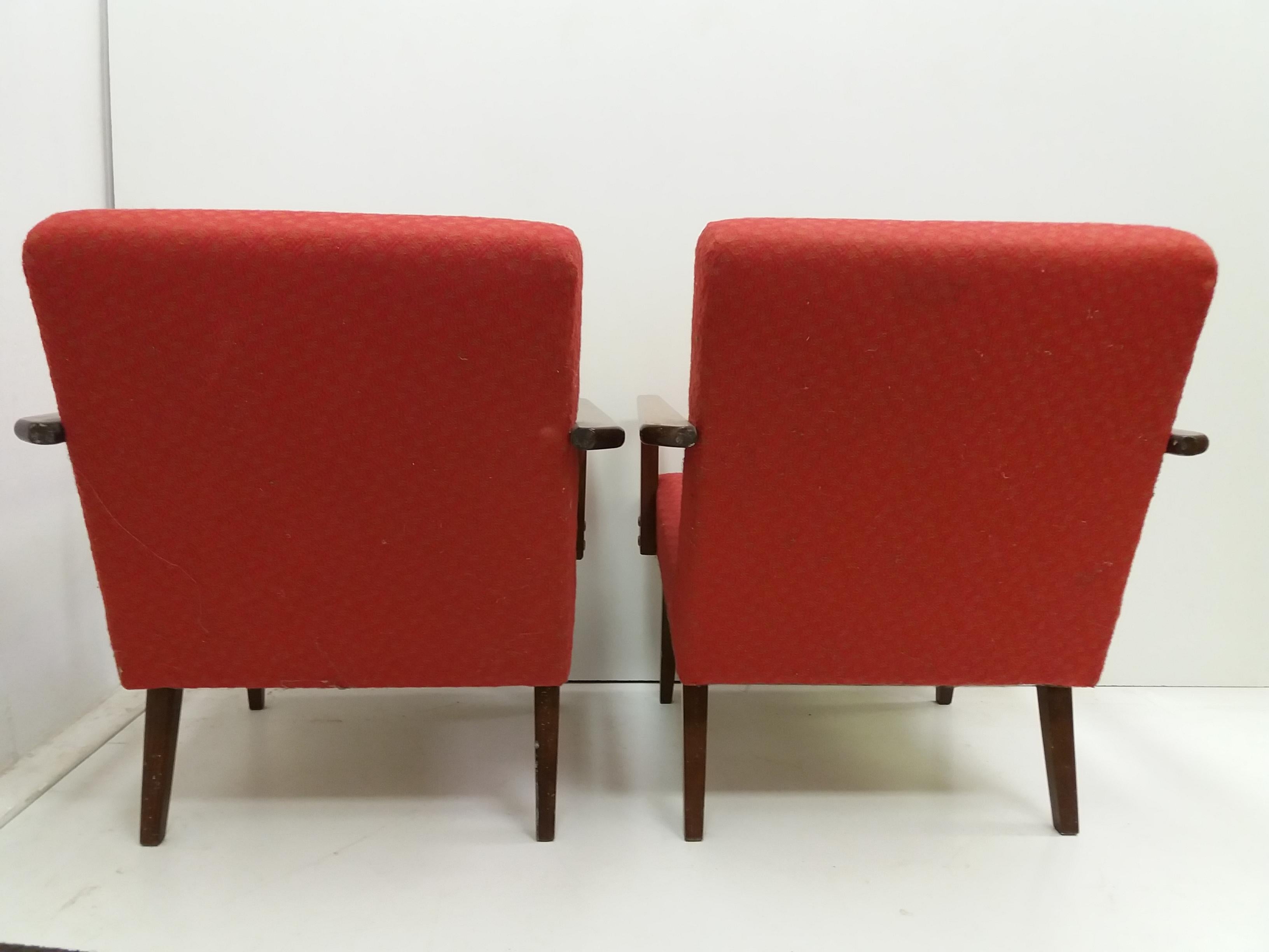 Ensemble de deux fauteuils / Ton, années 1960 en vente 7